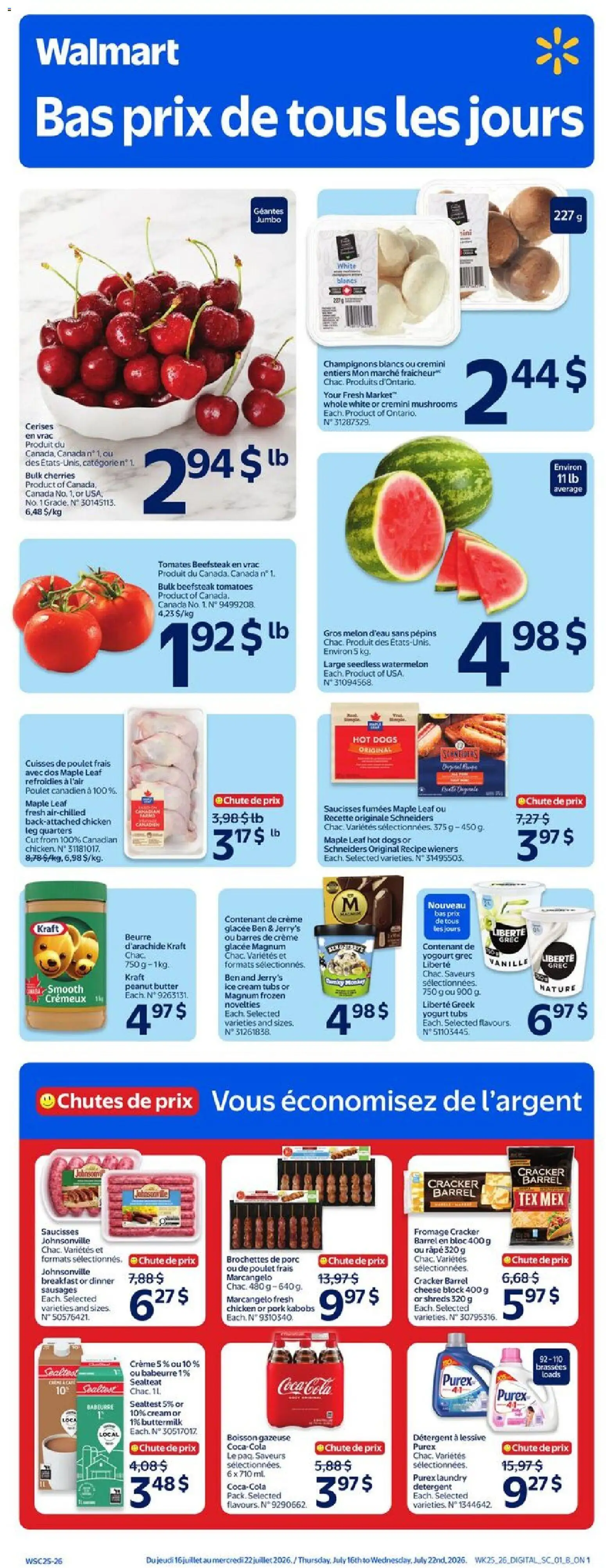Preview of leaflet Walmart circulaire from shop Walmart is valid from Jul 16, 2026