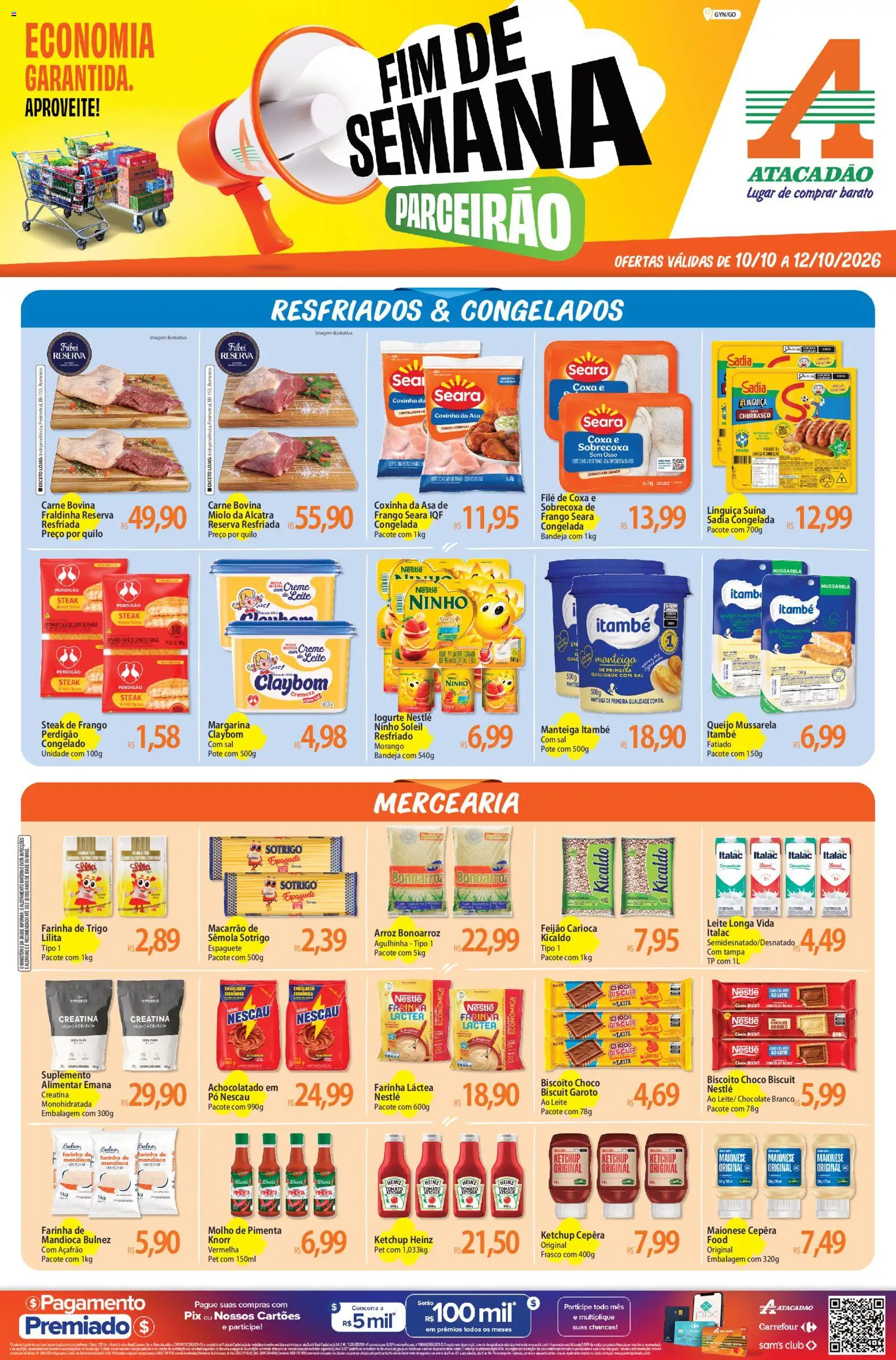 Pré-Visualização do folheto "Atacadão ofertas - GO" da loja Atacadão válido a partir de 10/10/2026