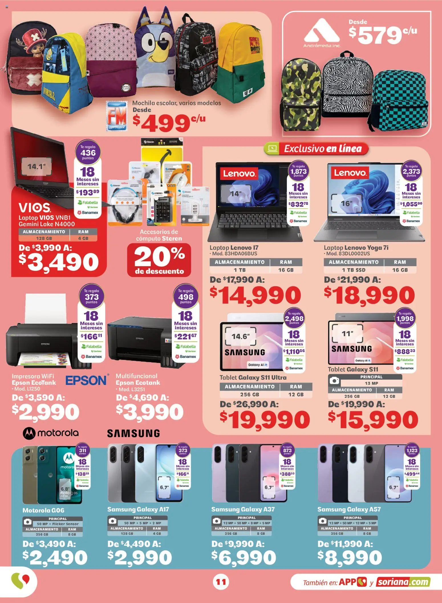 Vista previa las ofertas de la tienda Soriana - Soriana Regresa a clases ¡Bien listo! Híper Nacional desde el 13/08/2026 
