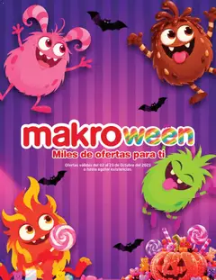  Vista previa del prospecto Makro catálogo Makroween del almacen Makro válida del 02/10/2026 al 23/10/2026