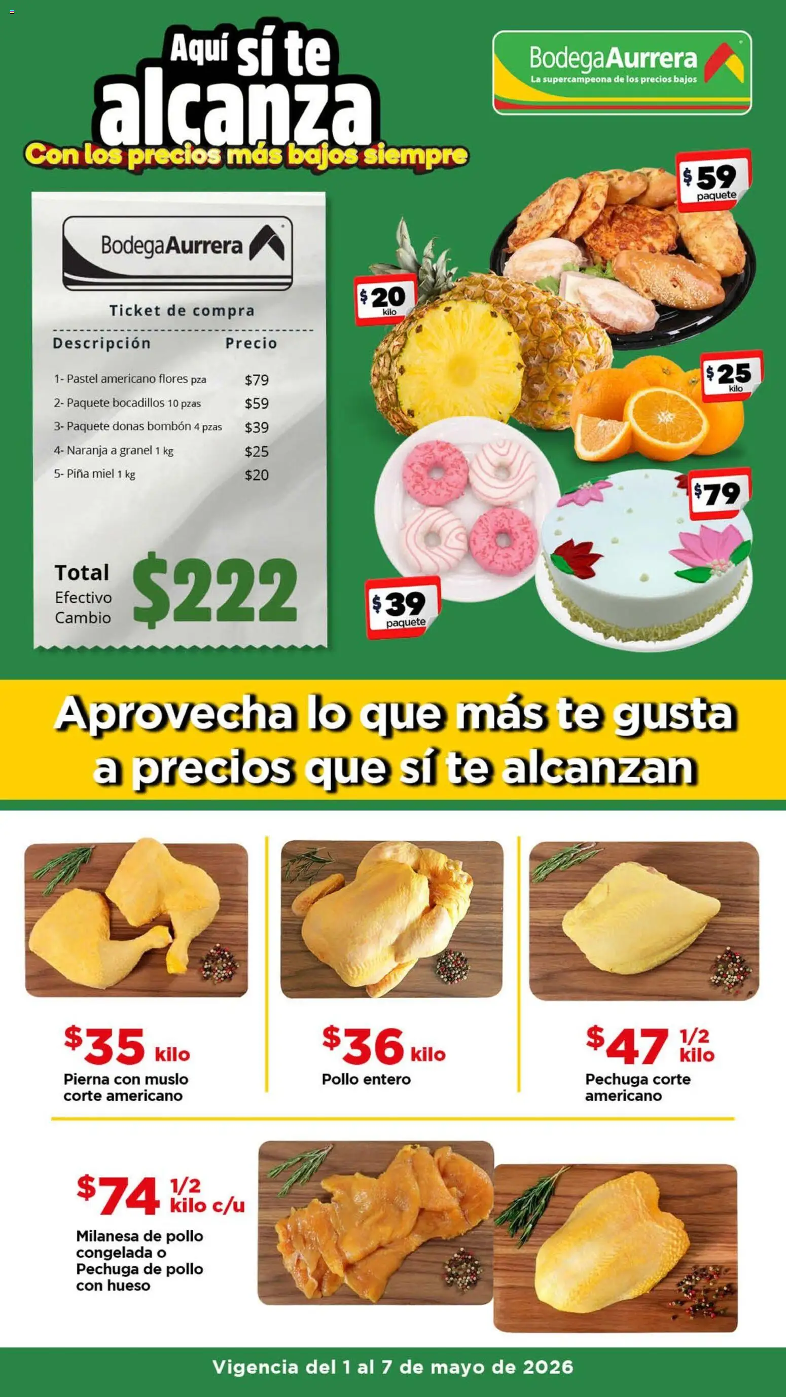 Vista previa las ofertas de la tienda Bodega Aurrerá - Bodega Aurrerá folleto Con los precios más bajos siempre desde el 01/05/2026 