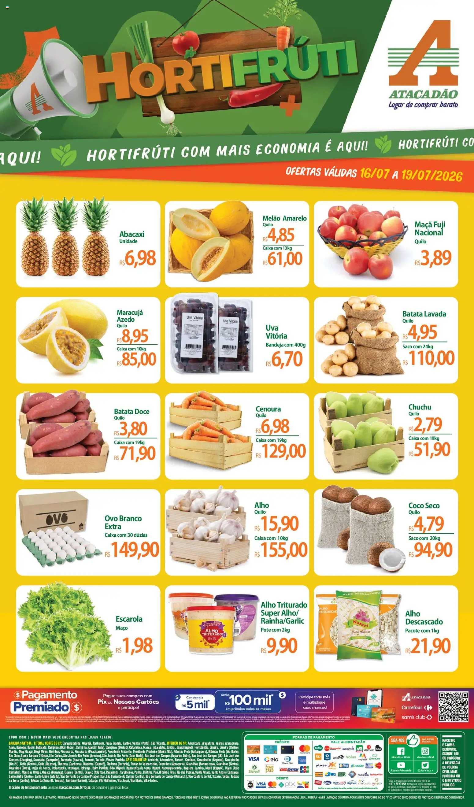 Pré-Visualização do folheto "Atacadão ofertas - SP" da loja Atacadão válido a partir de 16/07/2026
