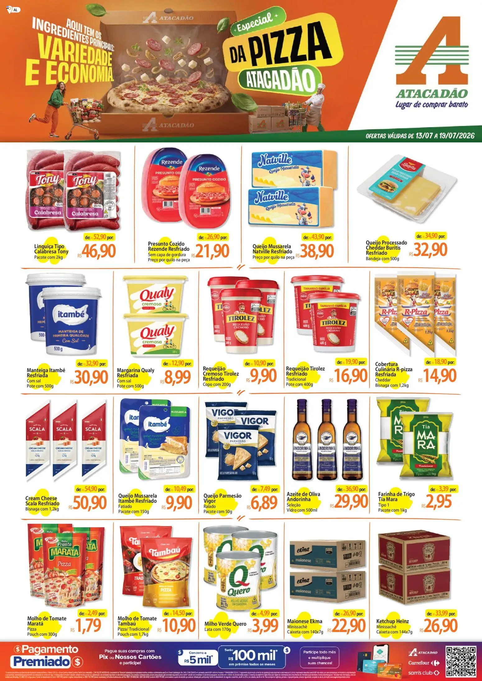 Pré-Visualização do folheto "Atacadão ofertas - AL" da loja Atacadão válido a partir de 13/07/2026