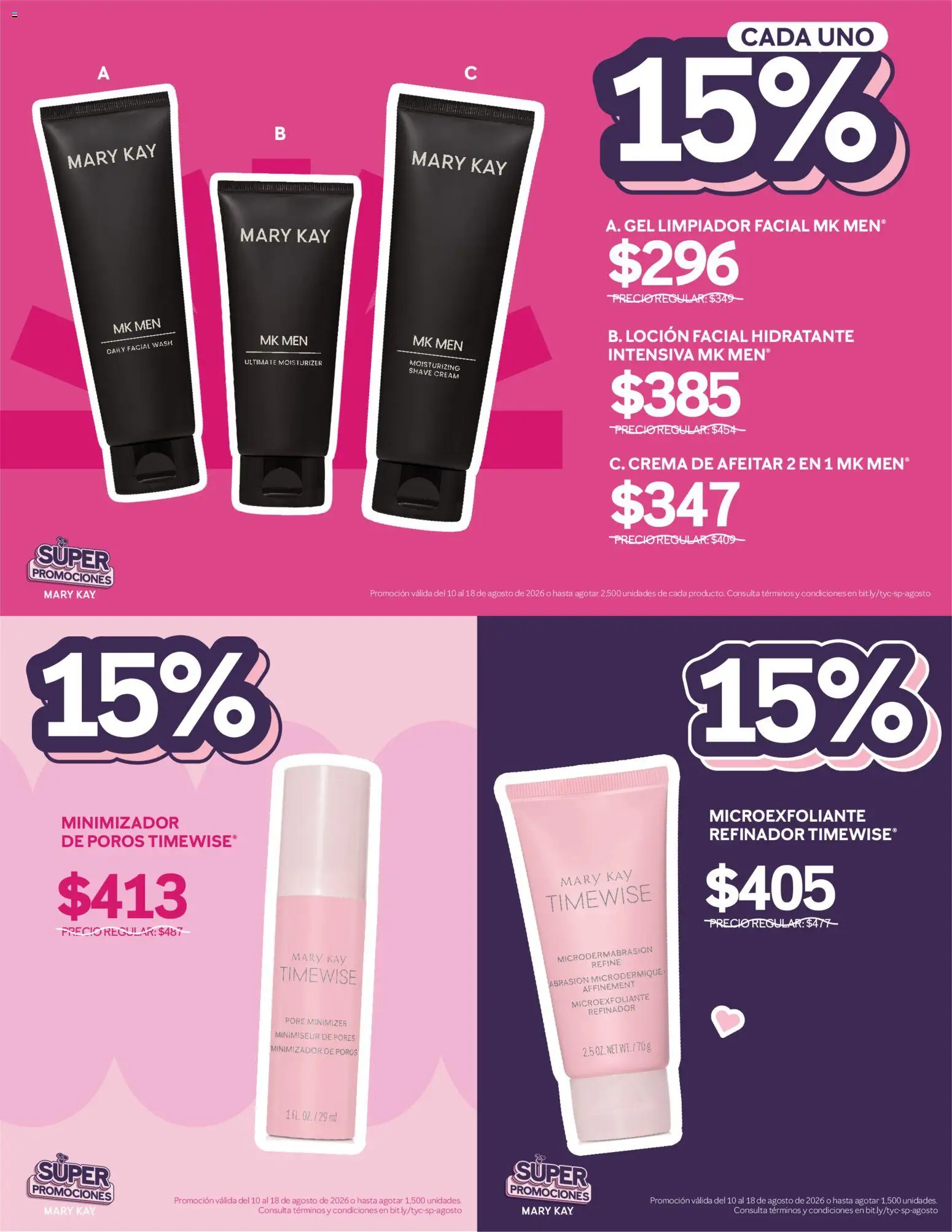 Vista previa las ofertas de la tienda Mary Kay - Catálogo Mary Kay Súper promociones desde el 10/08/2026 