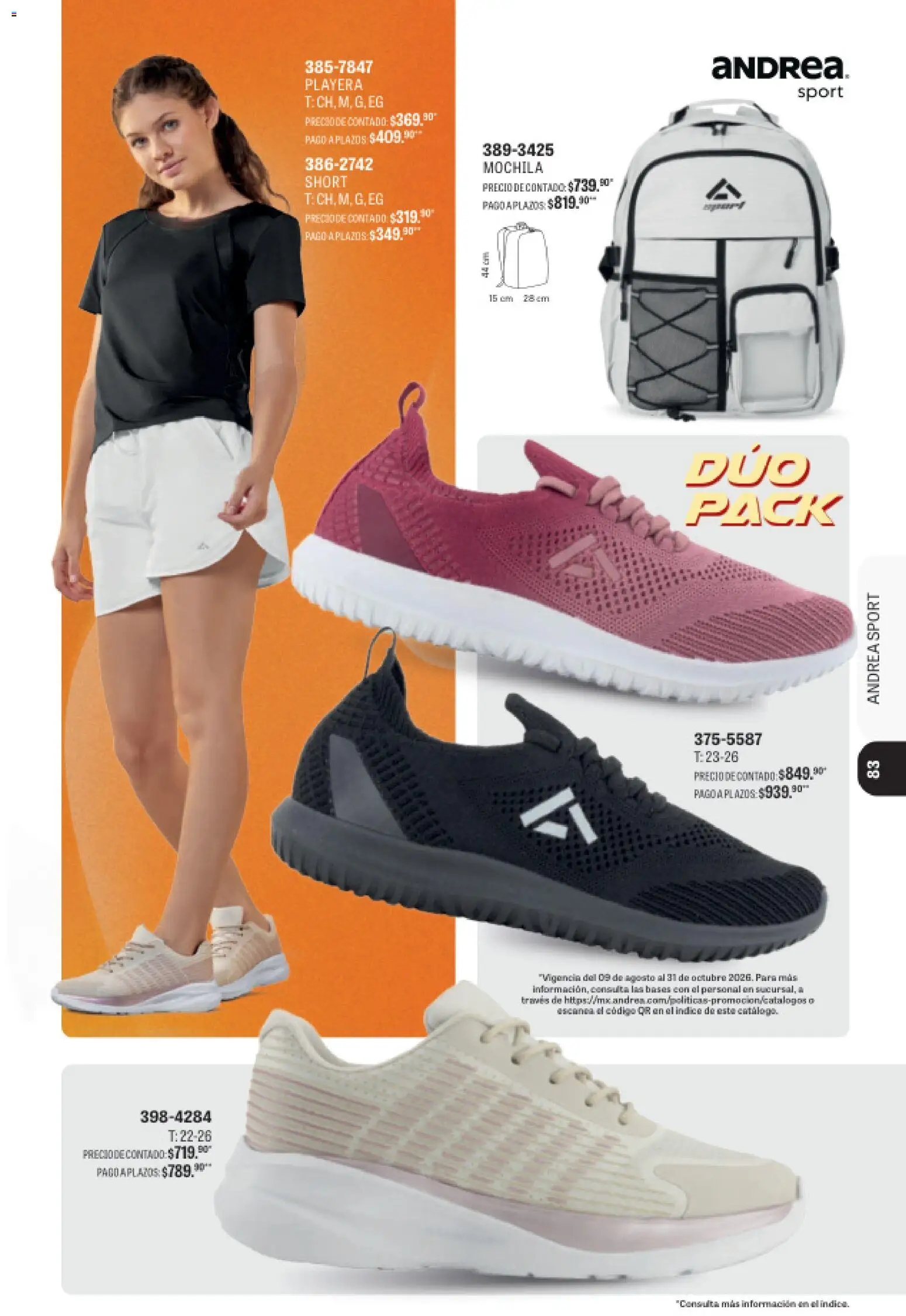 Vista previa las ofertas de la tienda Andrea - Andrea catálogo Sport desde el 23/08/2026 