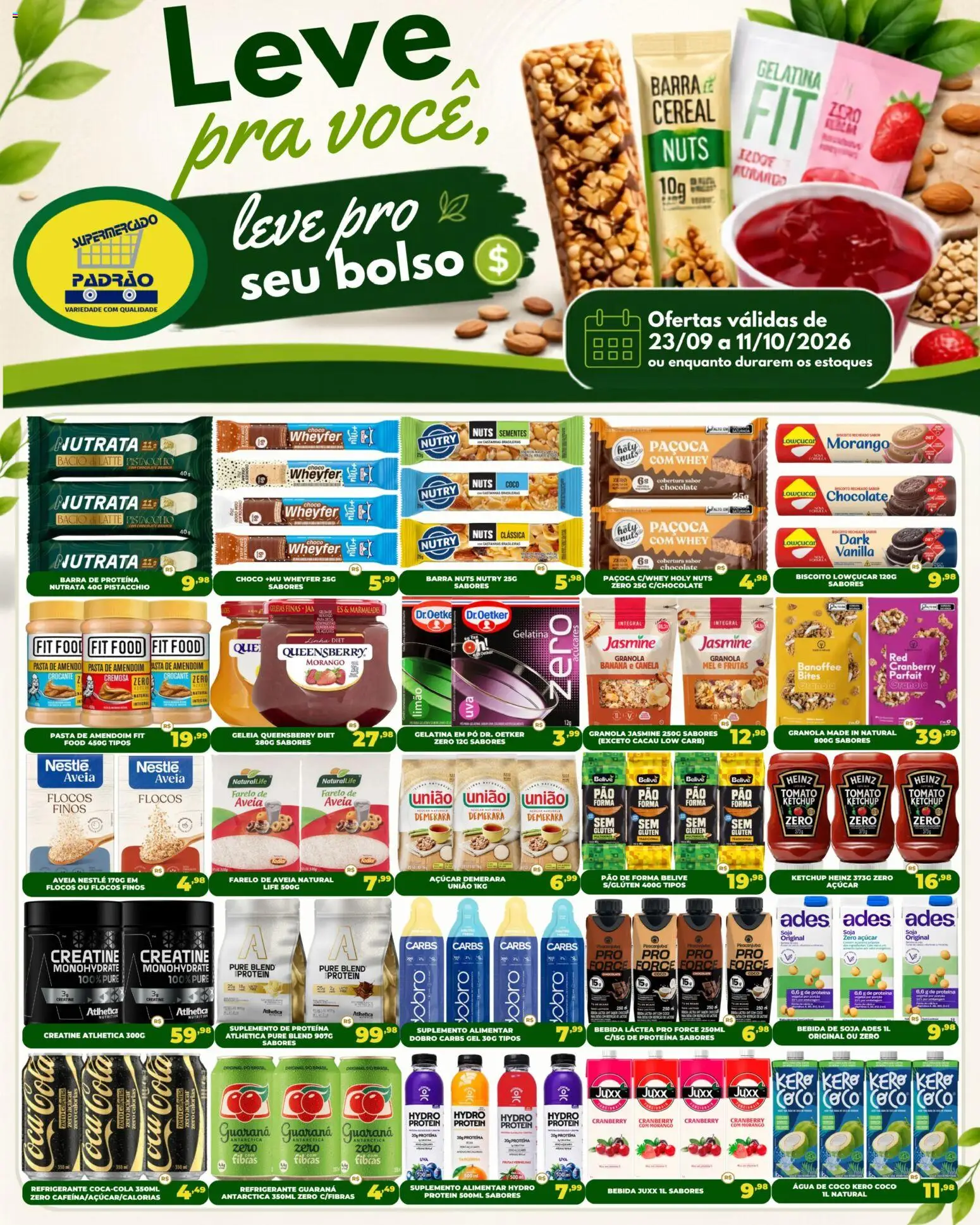 Pré-Visualização do folheto "Supermercado Padrão ofertas Leve Pra Voce" da loja Supermercado Padrão válido a partir de 23/09/2026