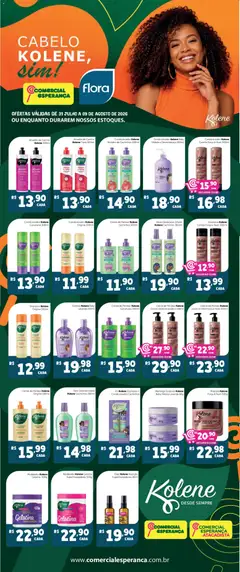 Pré-Visualização do folheto "Comercial Esperança ofertas Cabelo" da loja Comercial Esperança válido a partir de 31/07/2026