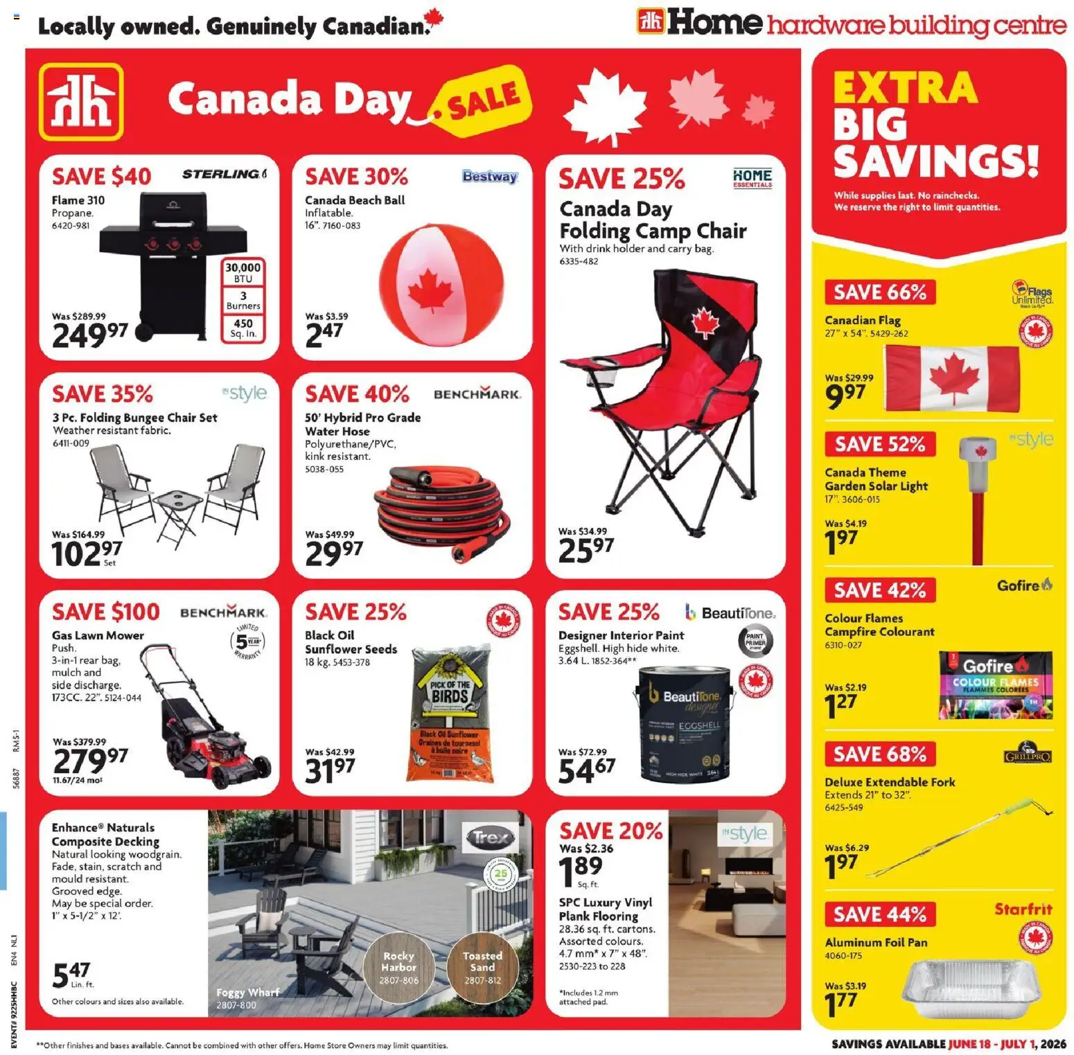 Preview of leaflet Home Hardware weekly flyer / circulaire from shop Home Hardware is valid from Jun 18, 2026