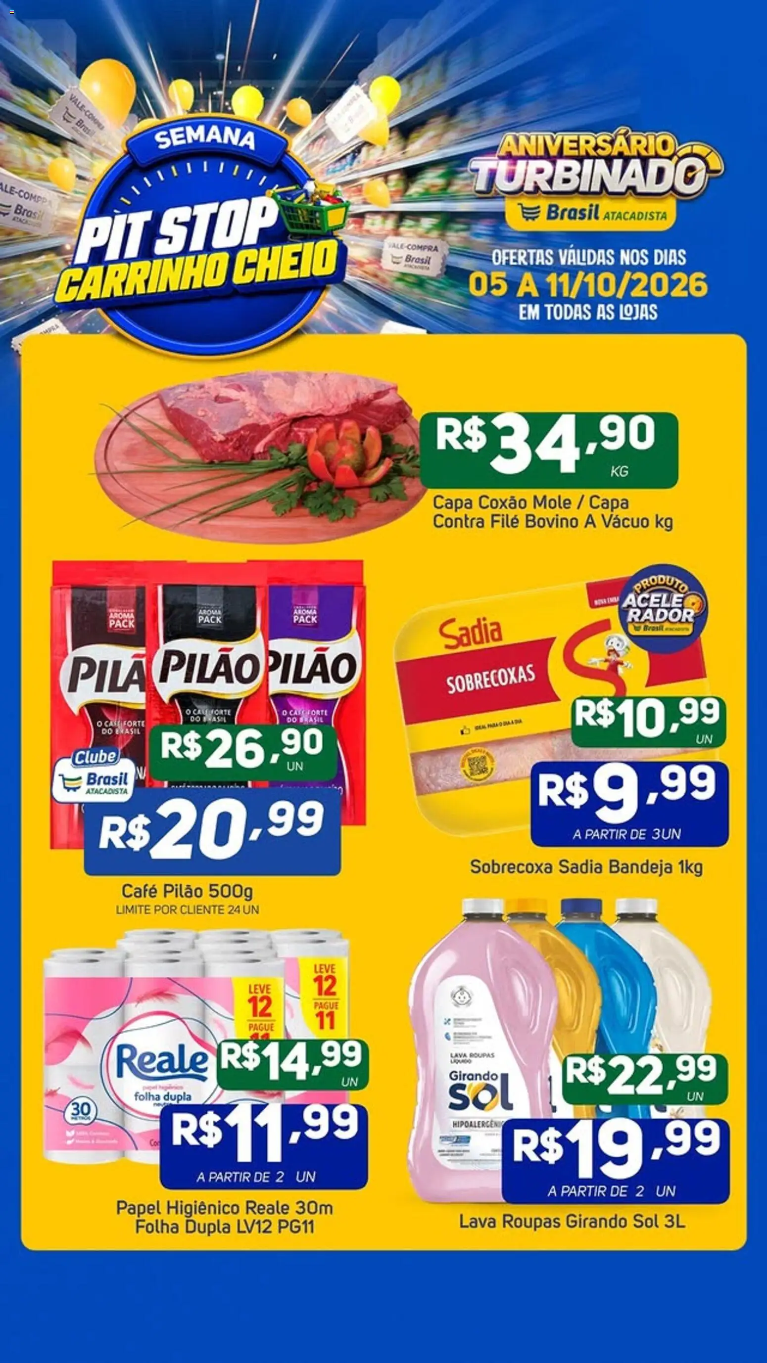 Pré-Visualização do folheto "Brasil Atacadista - Ofertas da semana" da loja Brasil Atacadista válido a partir de 05/10/2026