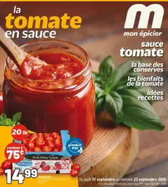 Un aperçu du dépliant Metro circulaire - Tomato Sauce Booklet du magasin Metro est valide à partir 17 sept. 2026
