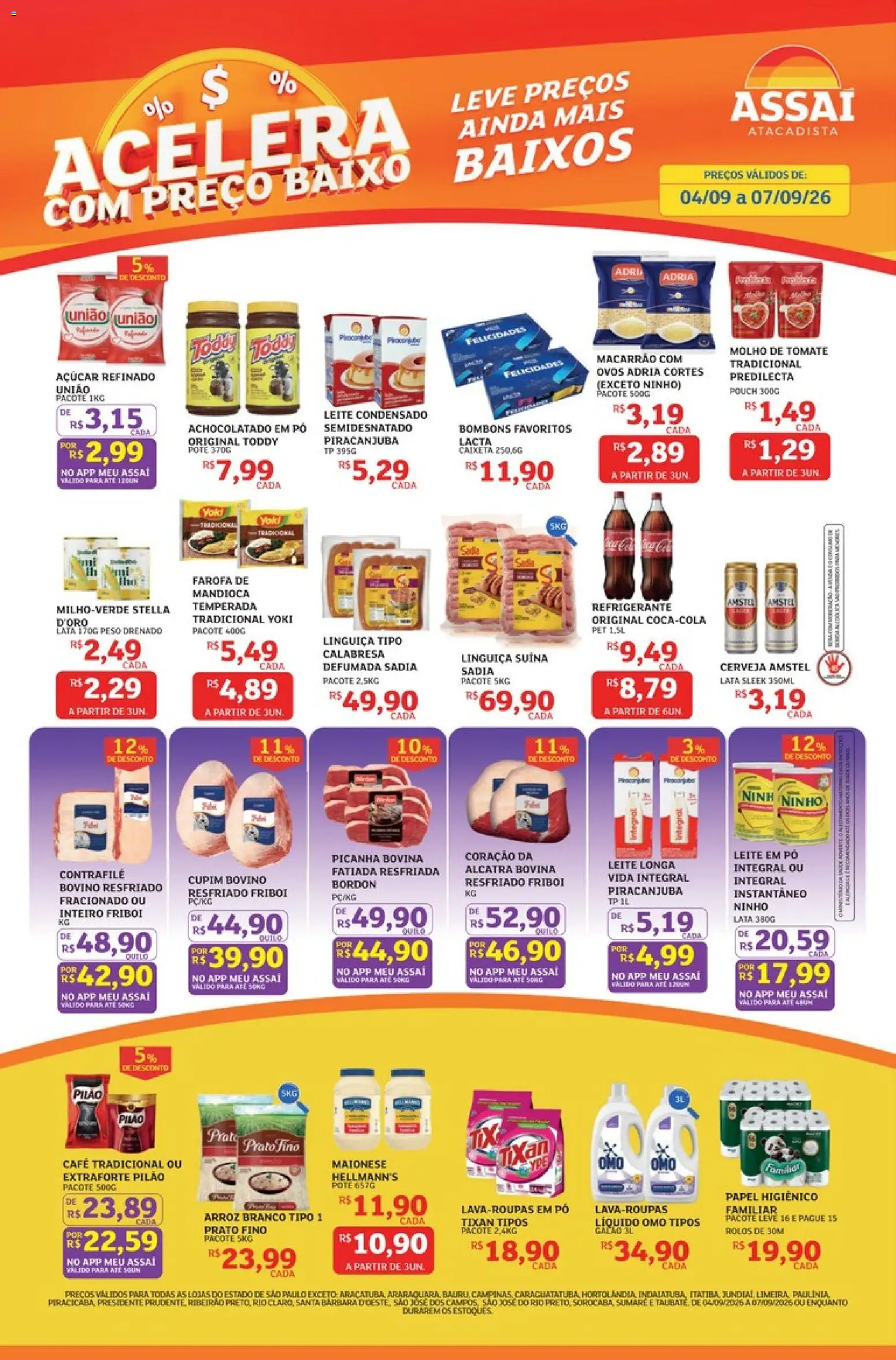 Pré-Visualização do folheto "Assaí Atacadista ofertas - SP" da loja Assaí Atacadista válido a partir de 04/09/2026