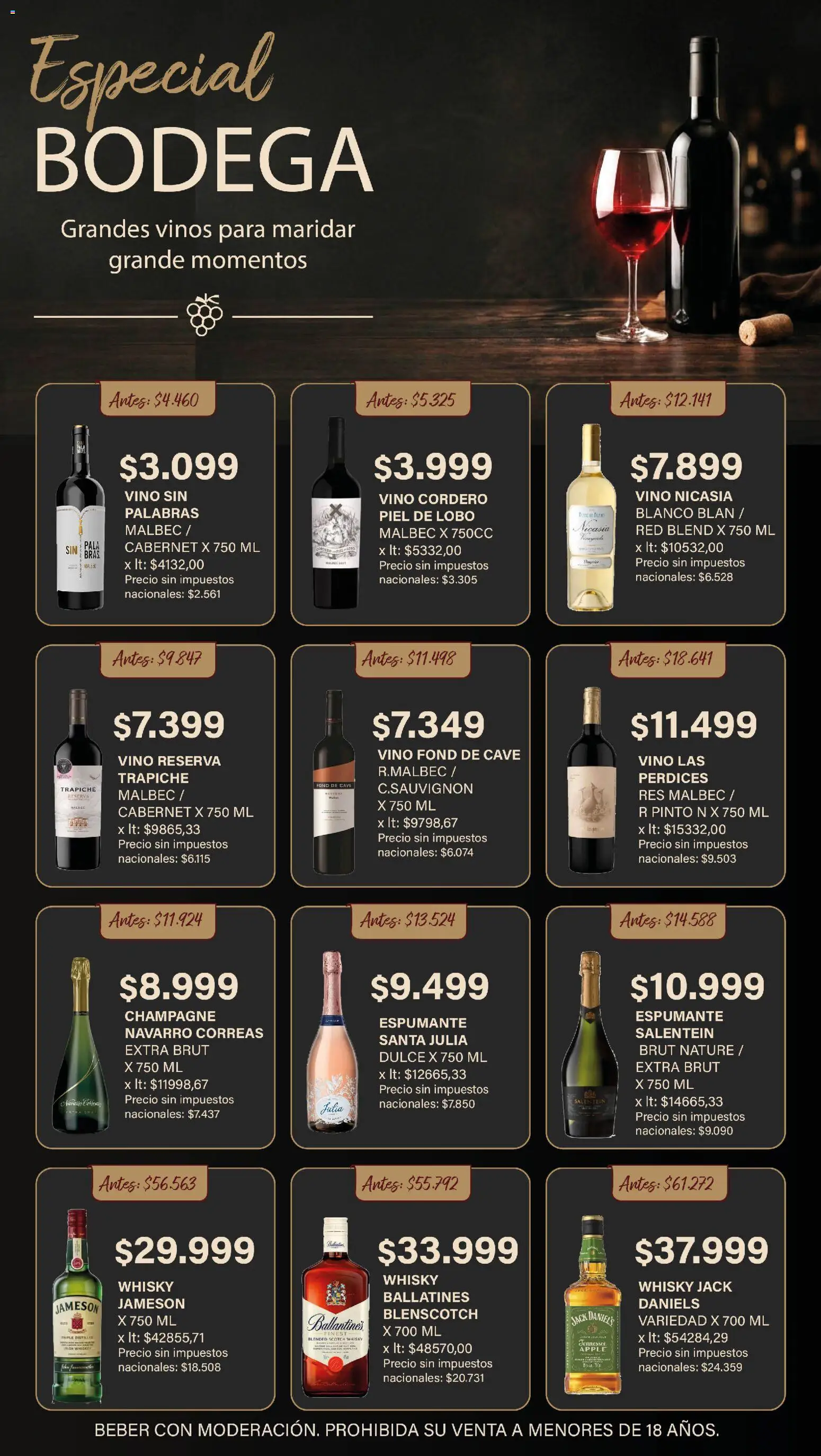 Vista previa del folleto de la tienda Makro válido desde el 27/08/2026 - Whisky, Vino, Champagne, Cordero, Dulce, Jameson, Espumante, Jack Daniel's