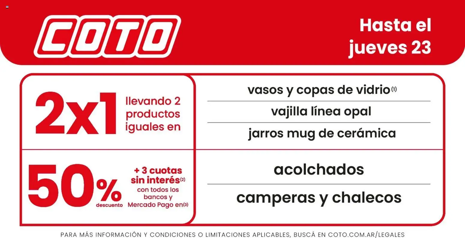 Vista previa del folleto de la tienda Coto válido desde el 21/07/2026 