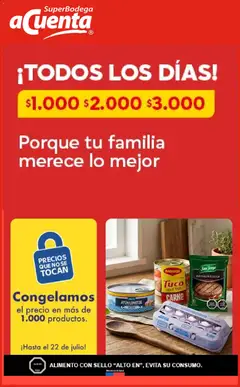 Folleto de la tienda Super Bodega aCuenta válido desde el 12.07.2026 