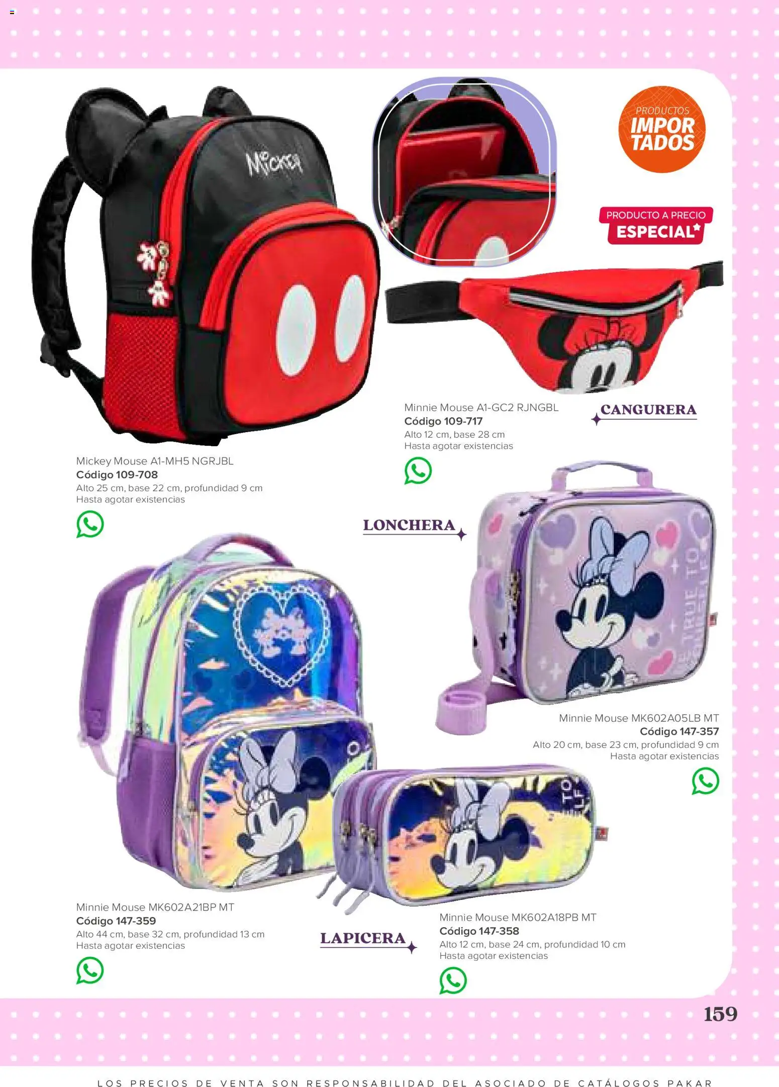 Vista previa las ofertas de la tienda SC Pakar - SC Pakar catálogo Niña desde el 31/07/2026 - Mouse, Cangurera