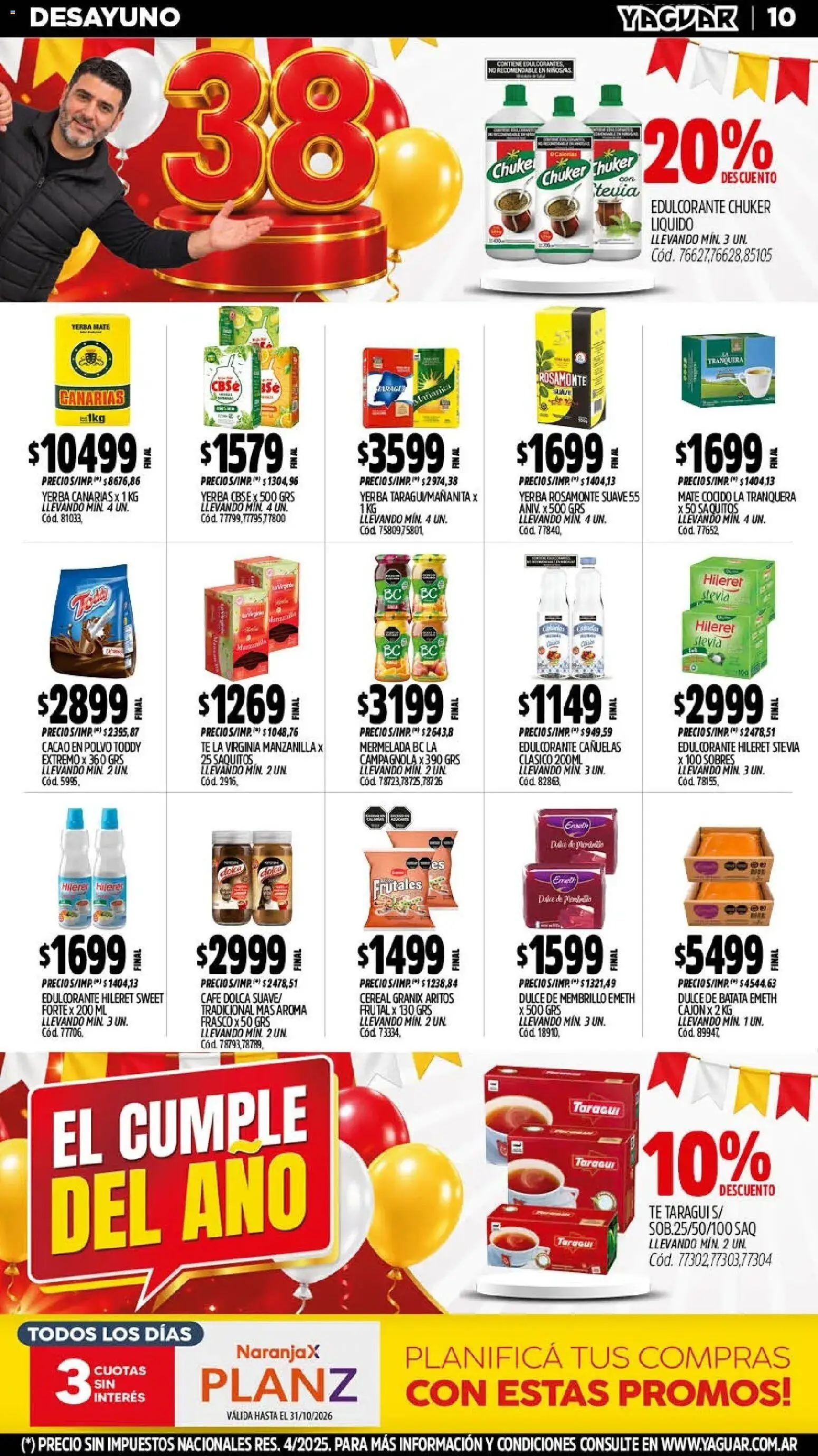 Vista previa del folleto de la tienda Yaguar válido desde el 19/10/2026 