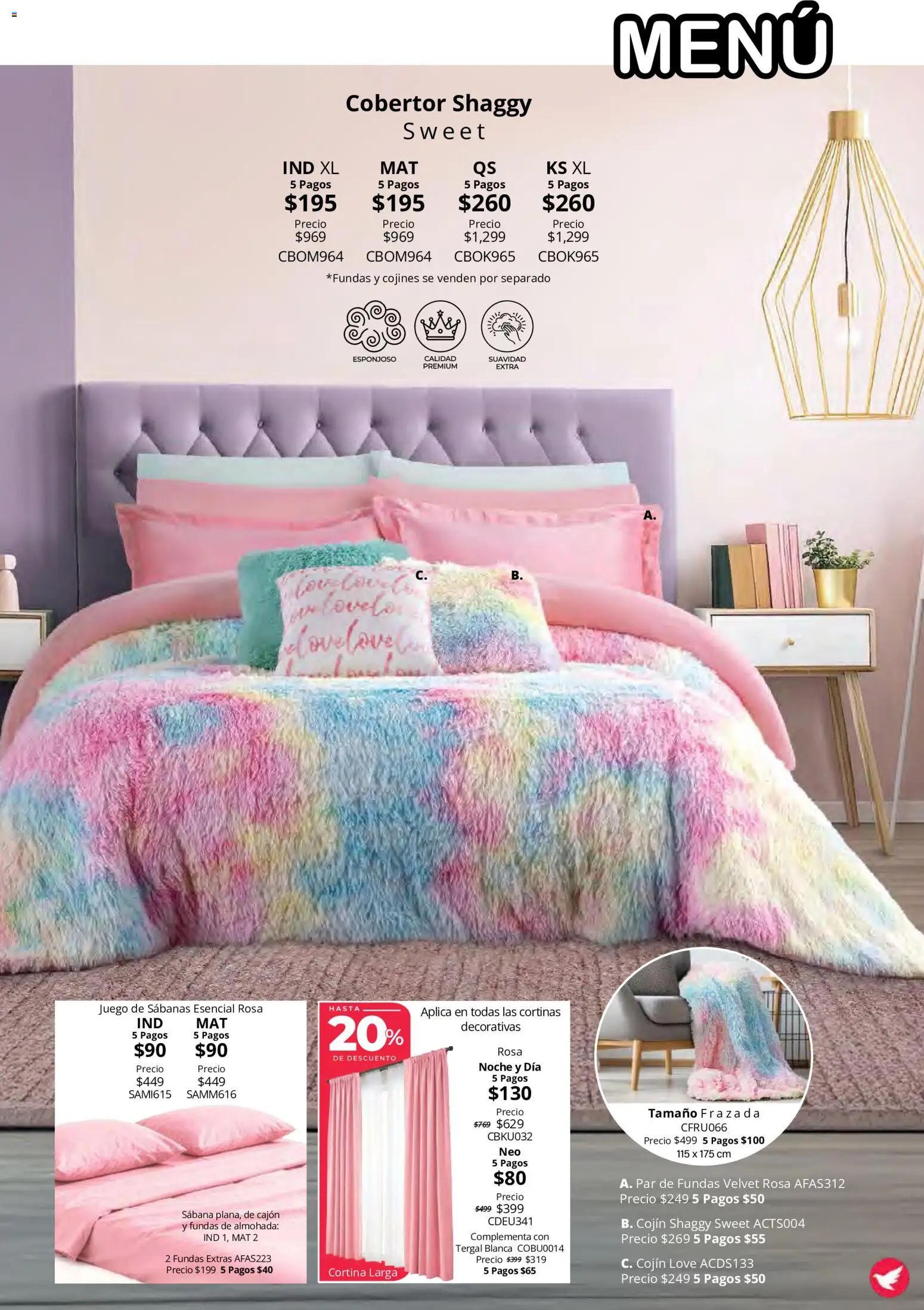 Vista previa las ofertas de la tienda Colchas Concord - Colchas Concord catálogo Colección Cobertor Calor de Hogar desde el 15/10/2026 