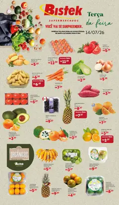 Pré-Visualização do folheto "Bistek Supermercados ofertas Hortifruti" da loja Bistek Supermercados válido a partir de 14/07/2026