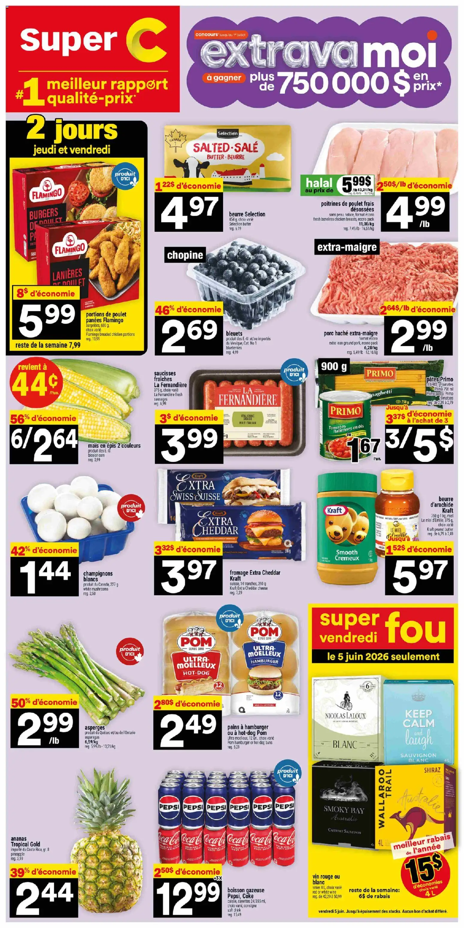 Preview of leaflet Super C circulaire - Sept-Îles from shop Super C is valid from Jun 04, 2026