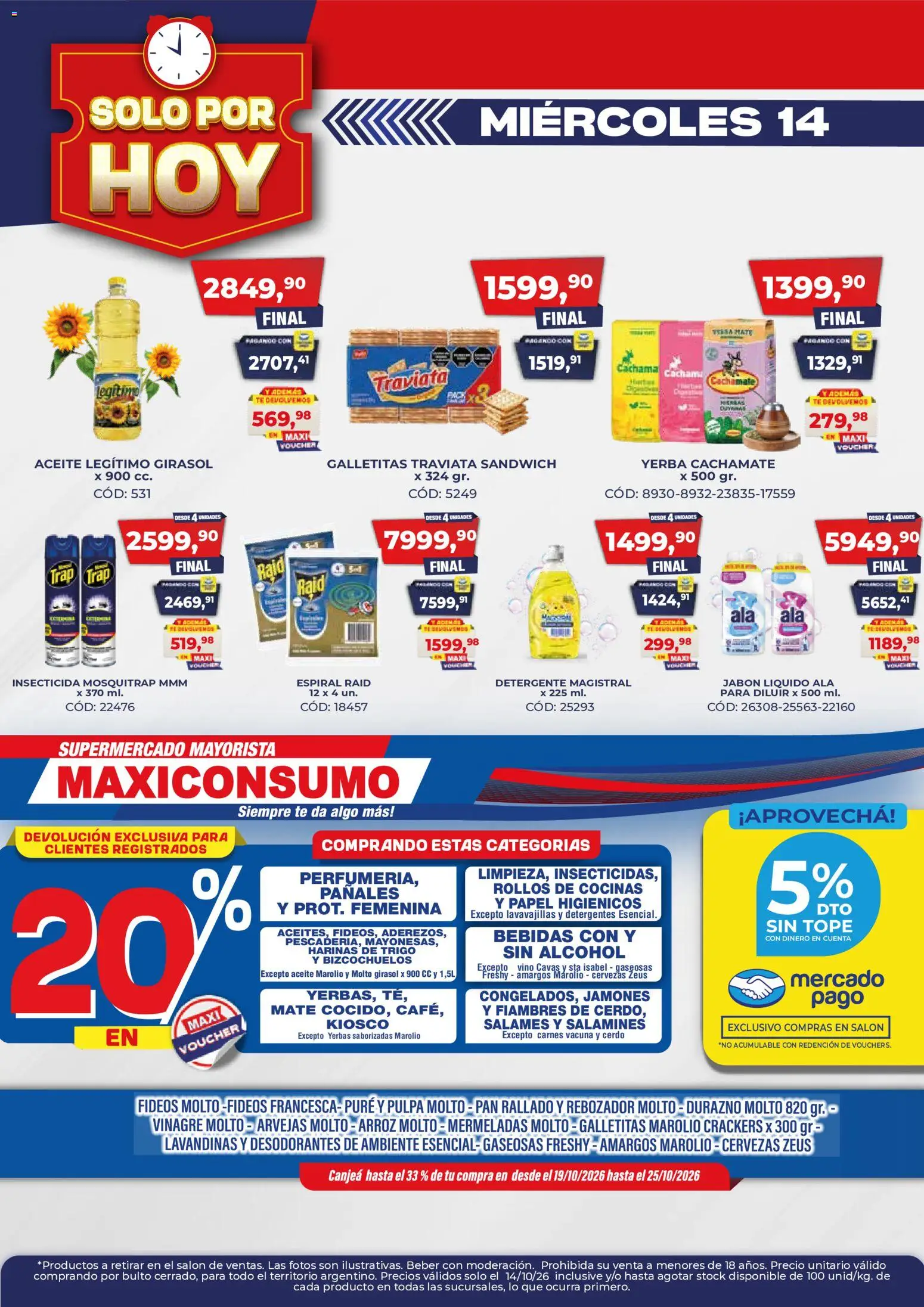 Vista previa del folleto de la tienda Maxiconsumo válido desde el 14/10/2026 