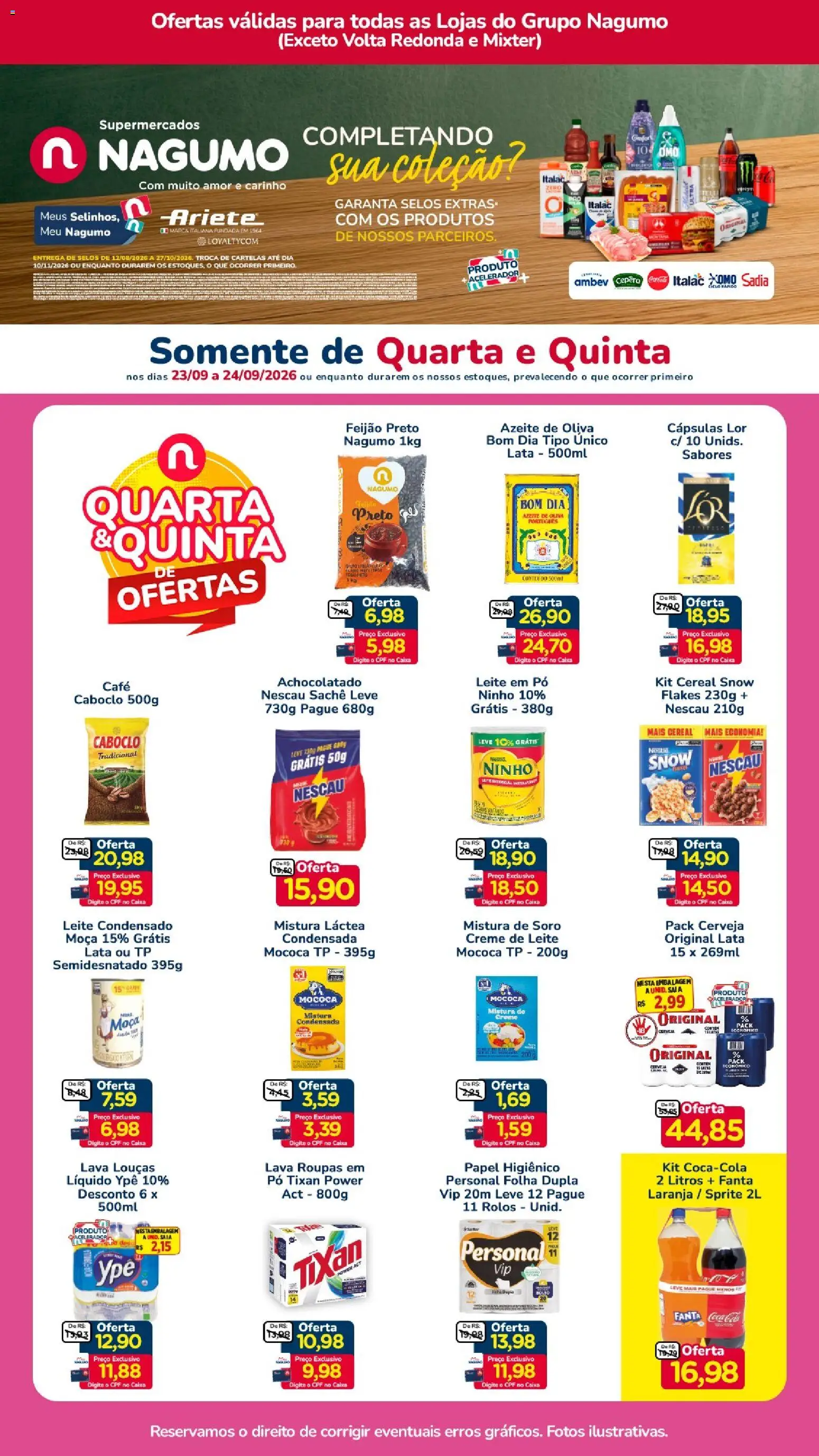 Pré-Visualização do folheto "Nagumo ofertas Quarta e Quinta" da loja Nagumo válido a partir de 23/09/2026