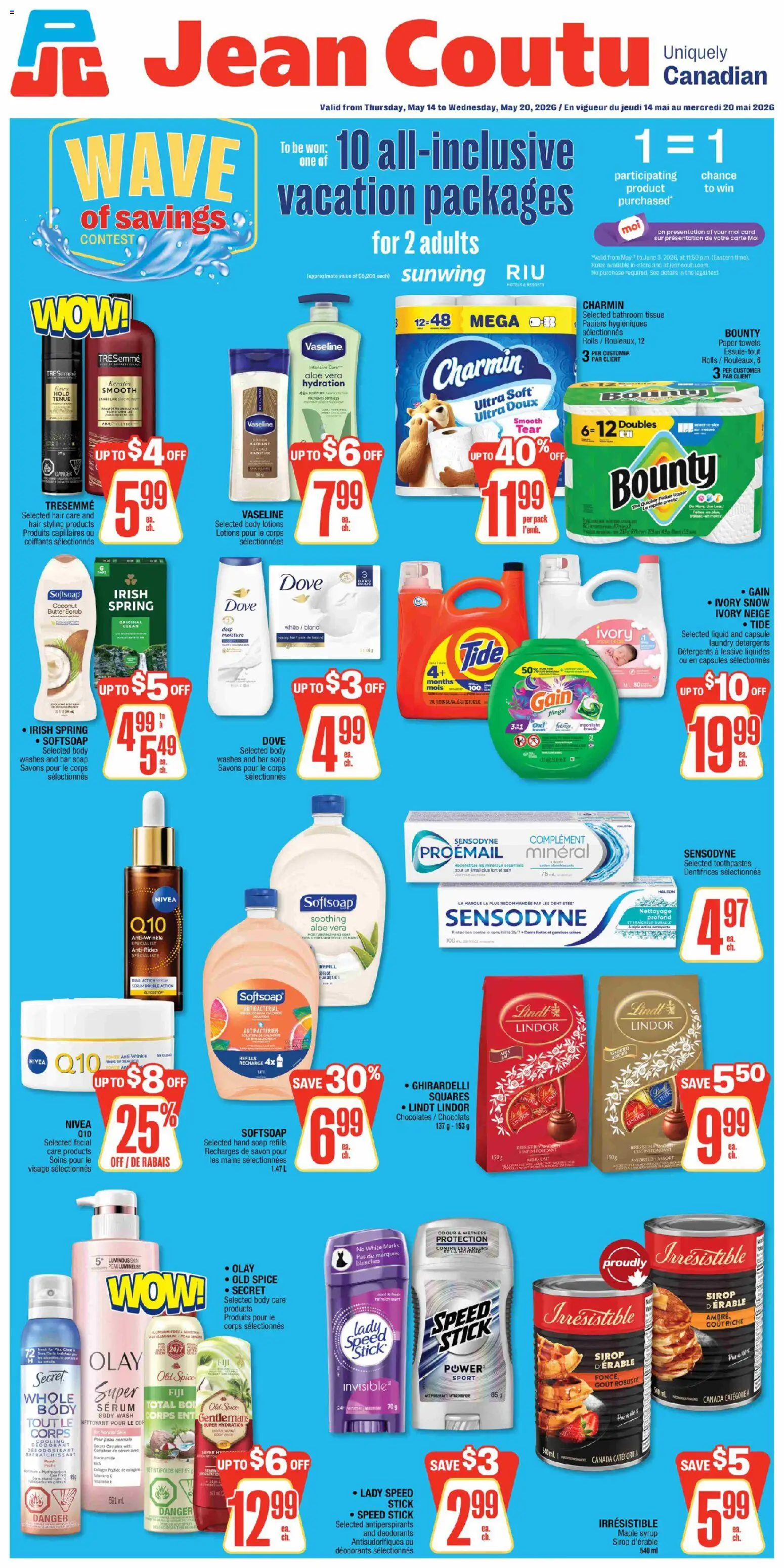 Preview of leaflet Jean Coutu weekly flyer from shop Jean Coutu is valid from May 14, 2026