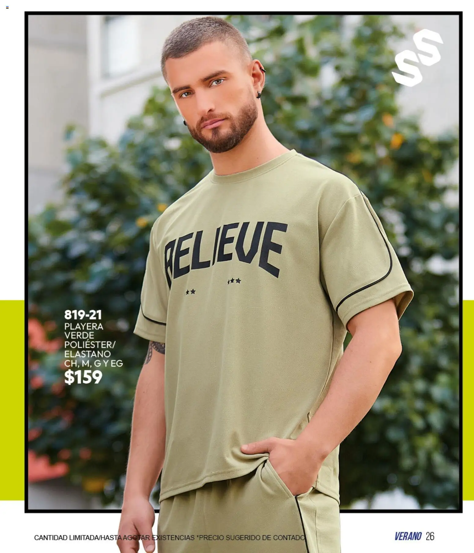 Vista previa las ofertas de la tienda Cklass - Cklass catálogo Sportbrands Verano Caballero desde el 05/03/2026 - Playera