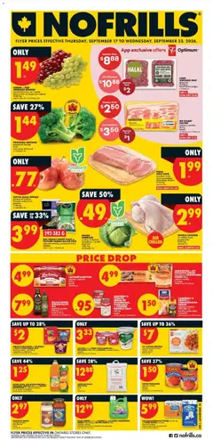 Preview of leaflet No Frills weekly flyer / circulaire from shop No Frills is valid from Sep 17, 2026