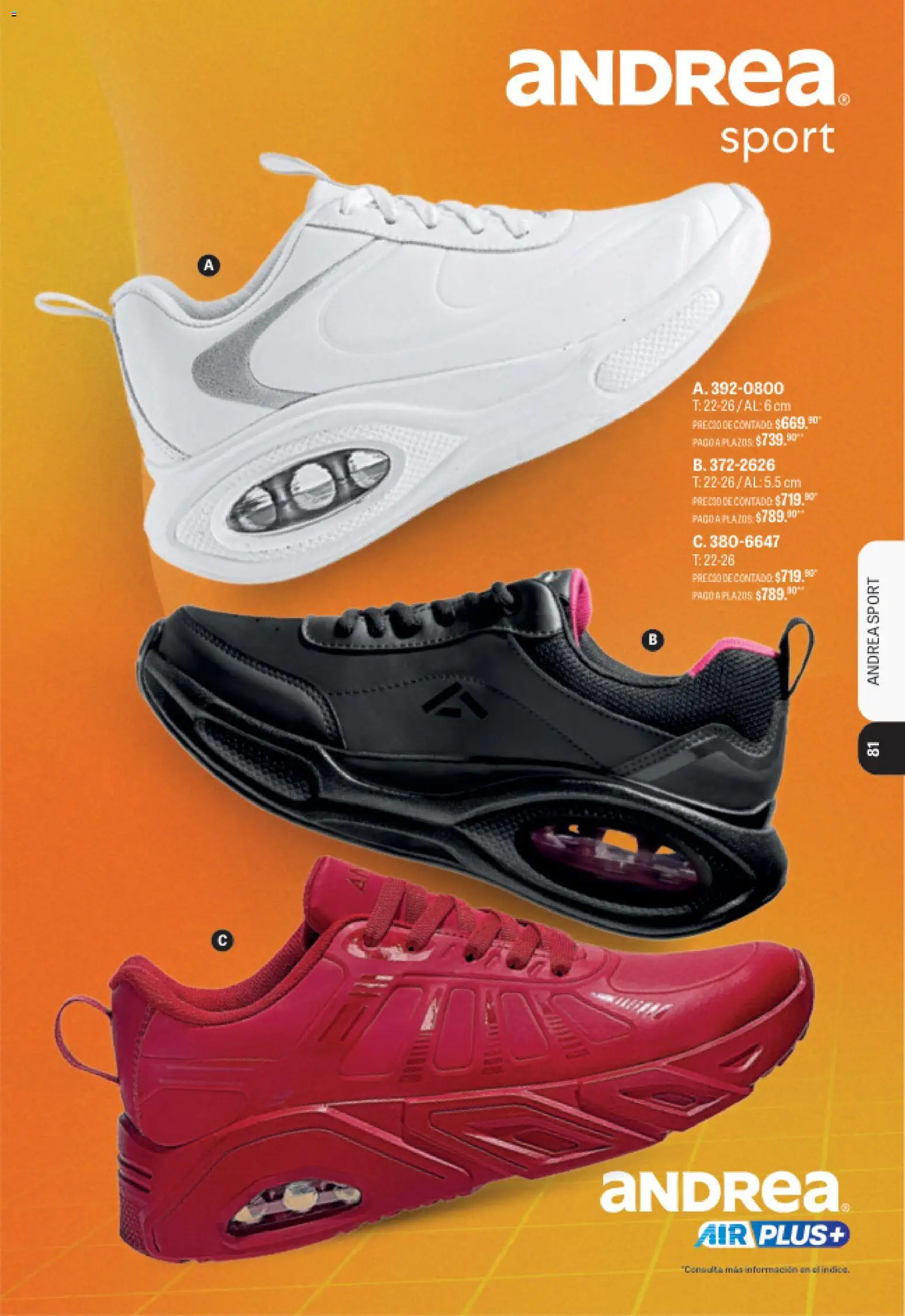Vista previa las ofertas de la tienda Andrea - Andrea catálogo Sport desde el 23/08/2026 