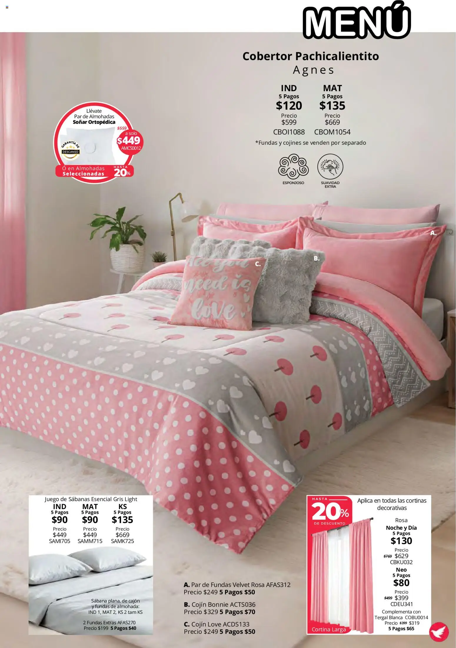 Vista previa las ofertas de la tienda Colchas Concord - Colchas Concord catálogo Colección Cobertor Calor de Hogar desde el 15/10/2026 