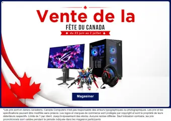 Un aperçu du dépliant Canada Computers weekly flyer du magasin Canada Computers est valide à partir 29 juin 2026