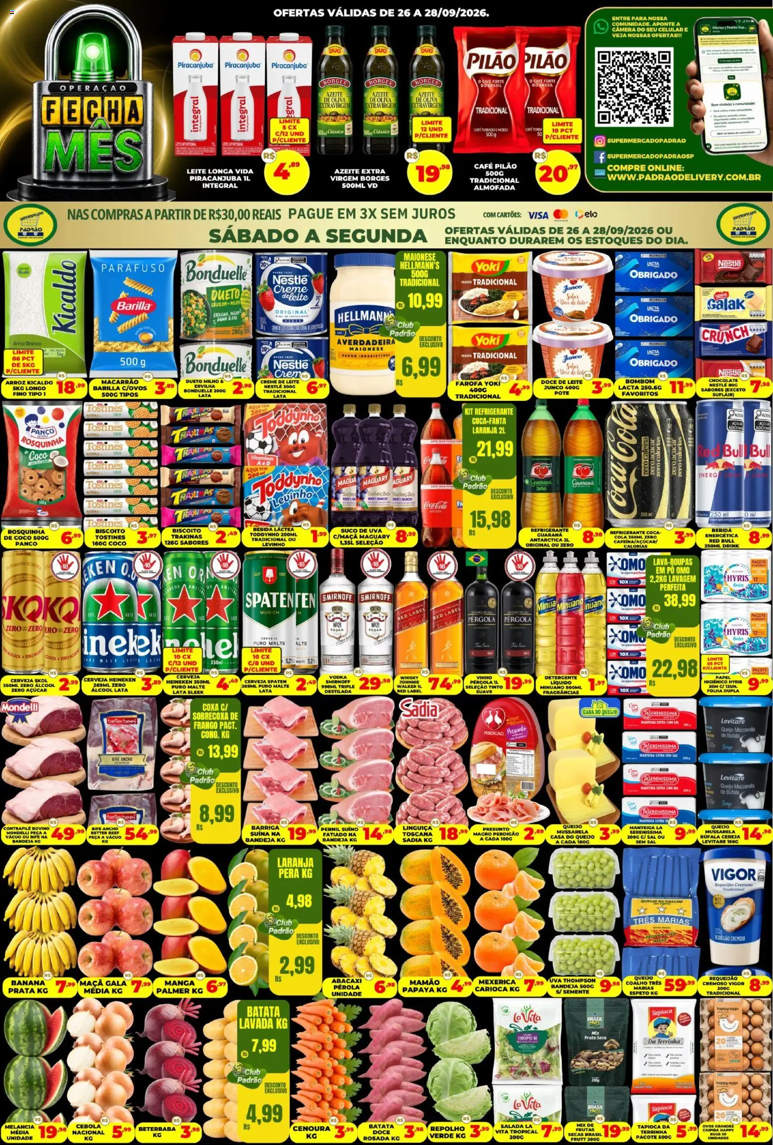 Pré-Visualização do folheto "Supermercado Padrão - Ofertas da semana" da loja Supermercado Padrão válido a partir de 26/09/2026