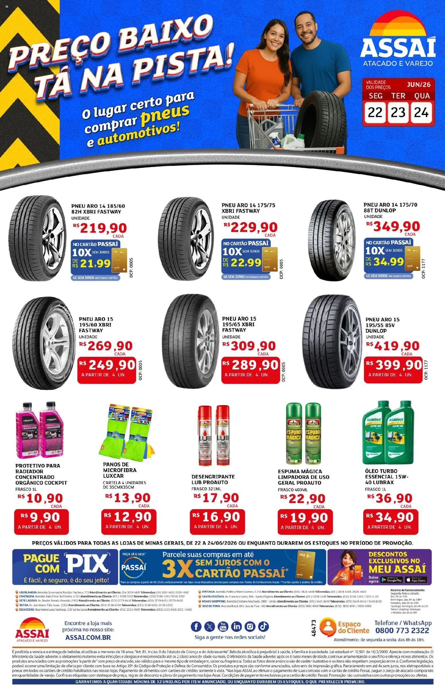 Pré-Visualização do folheto "Assaí Atacadista ofertas - MG" da loja Assaí Atacadista válido a partir de 22/06/2026