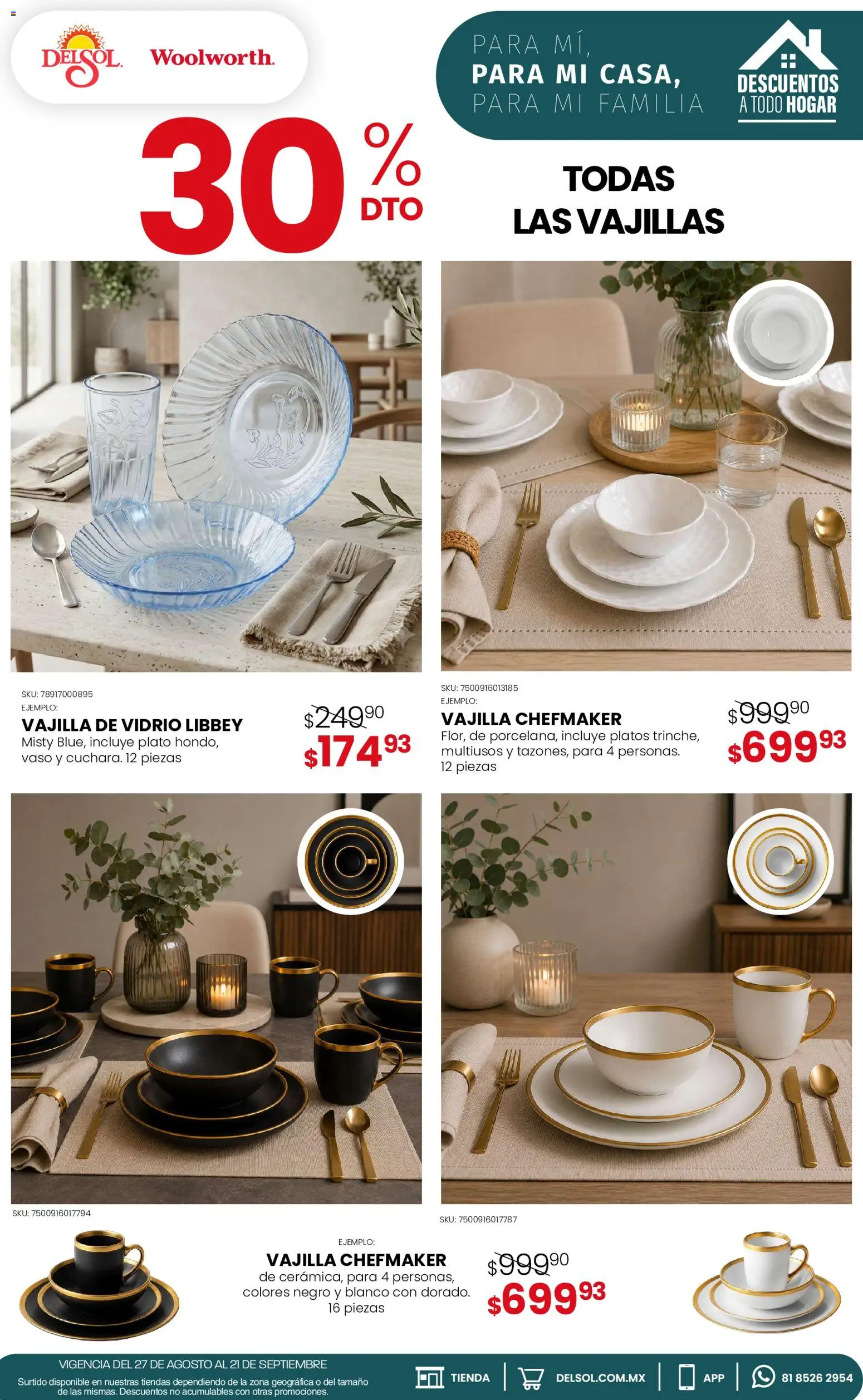 Vista previa las ofertas de la tienda Del Sol y Woolworth - Del Sol y Woolworth catálogo desde el 27/08/2026 
