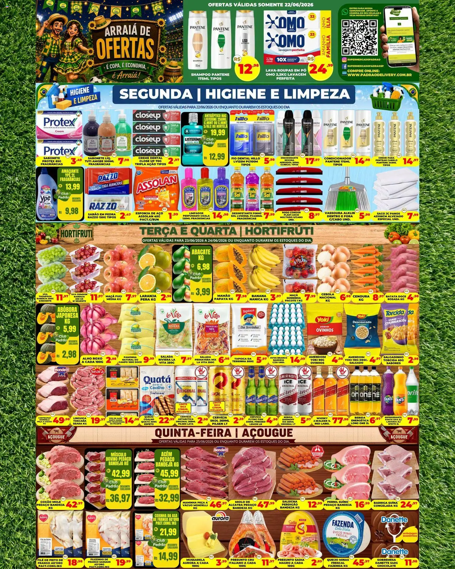 Pré-Visualização do folheto "Supermercado Padrão - Ofertas da semana" da loja Supermercado Padrão válido a partir de 22/06/2026