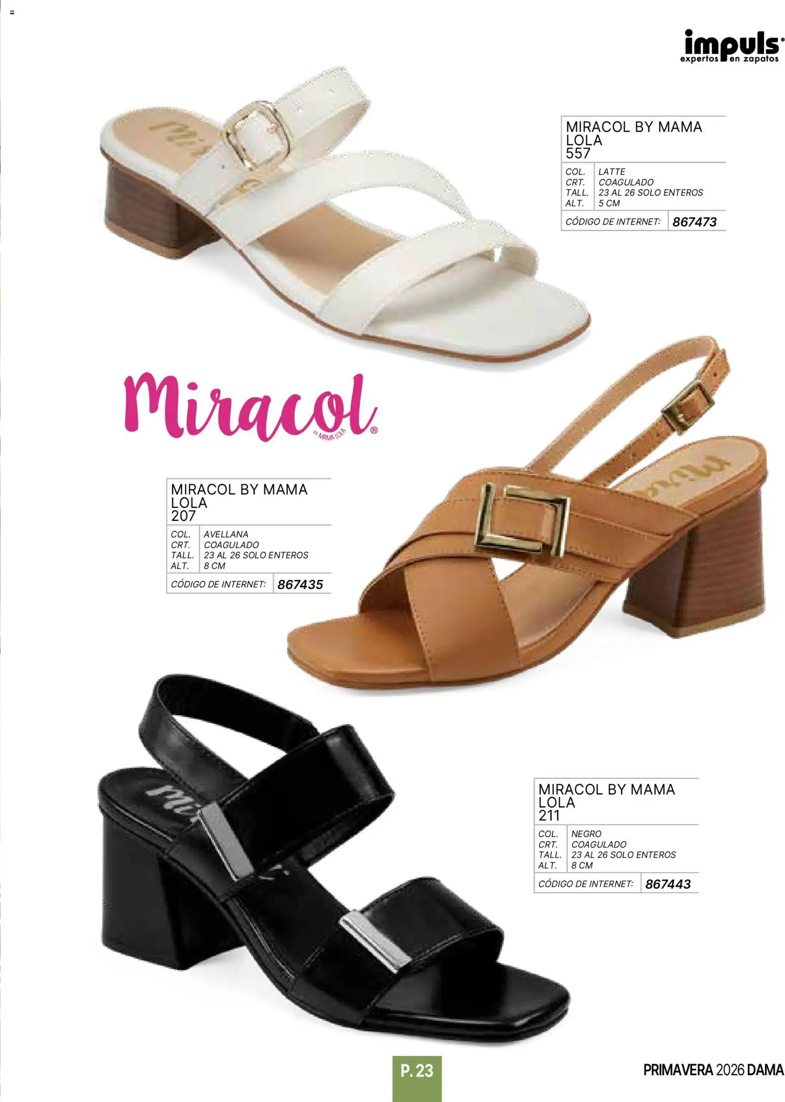 Vista previa las ofertas de la tienda Impuls - Catálogo Primavera desde el 01/01/2026 - Zapatos
