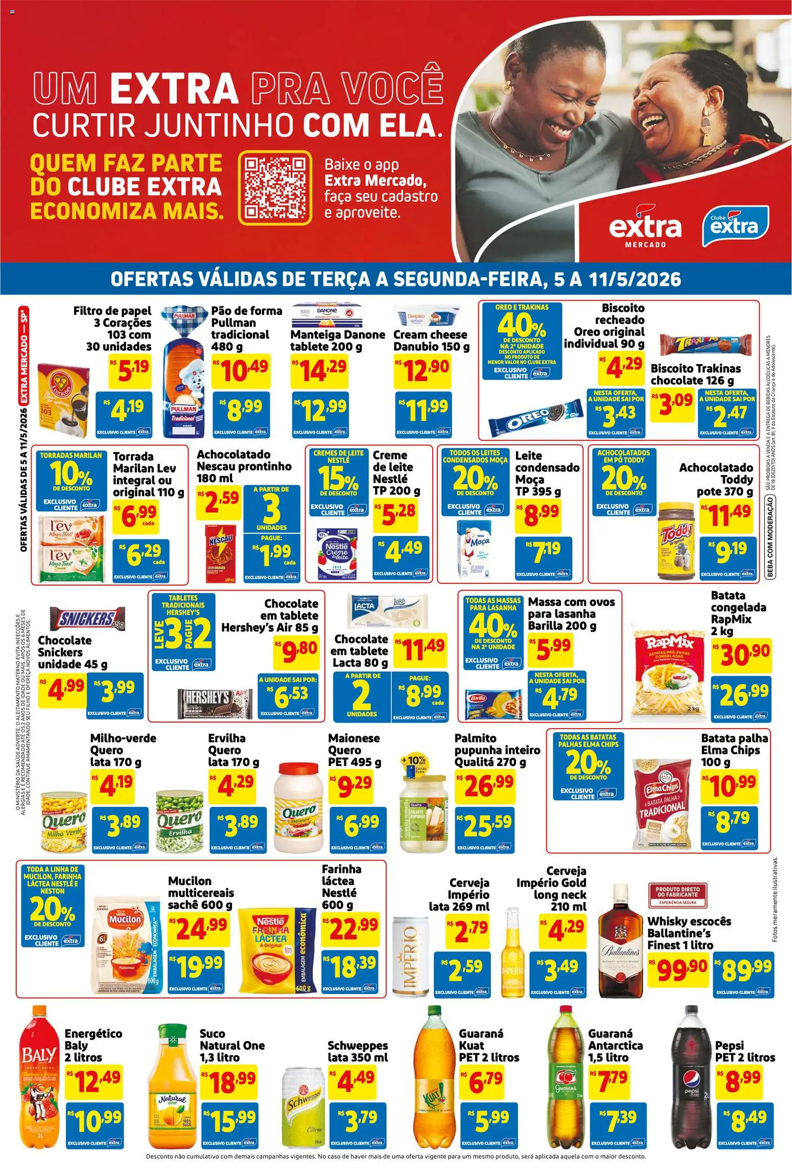 Pré-Visualização do folheto "Extra ofertas de Mercado Semanal" da loja Extra válido a partir de 05/05/2026