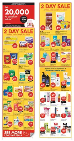 Un aperçu du dépliant Shoppers weekly flyer / circulaire du magasin Shoppers est valide à partir 22 mai 2026
