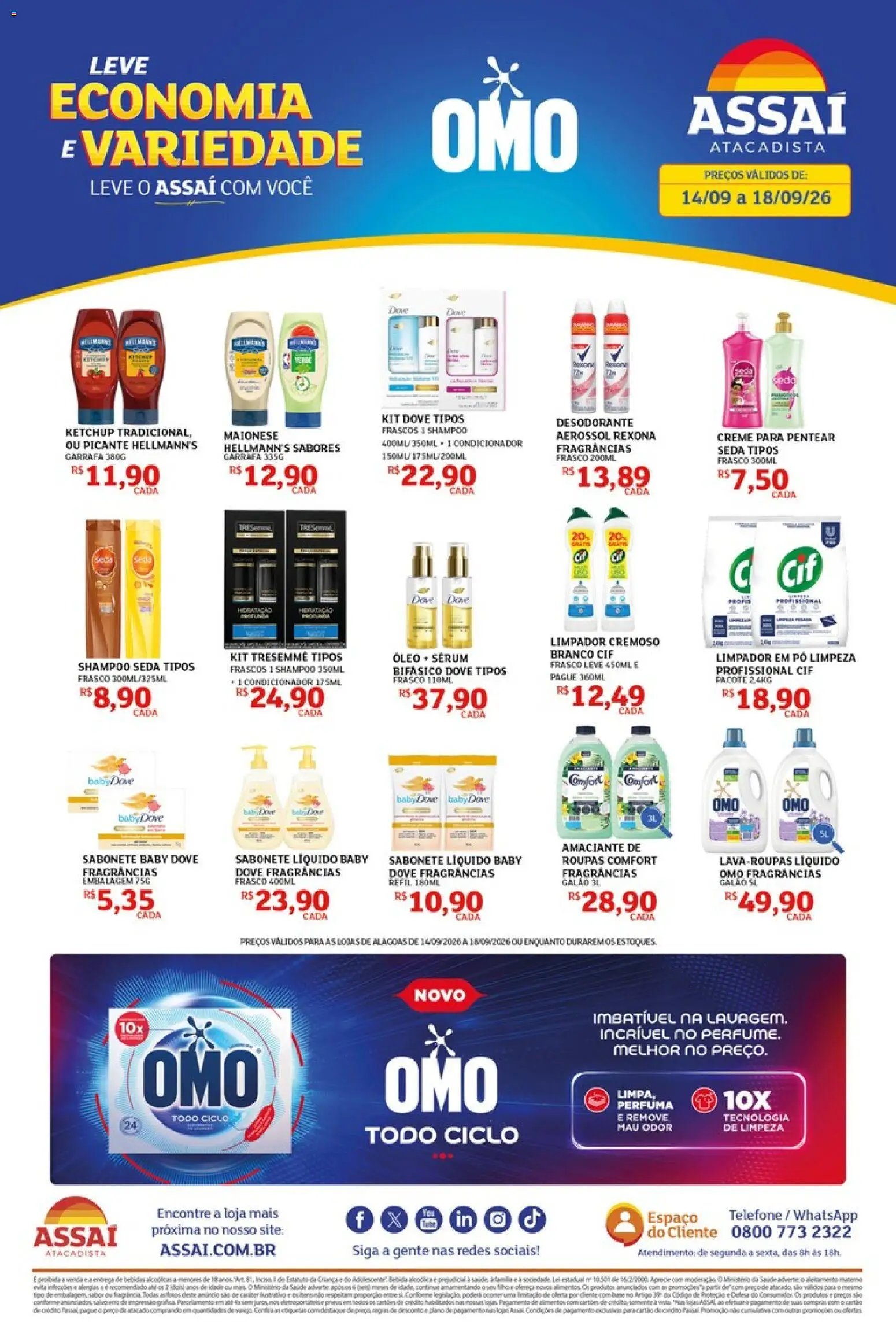 Pré-Visualização do folheto "Assaí Atacadista ofertas - AL" da loja Assaí Atacadista válido a partir de 14/09/2026