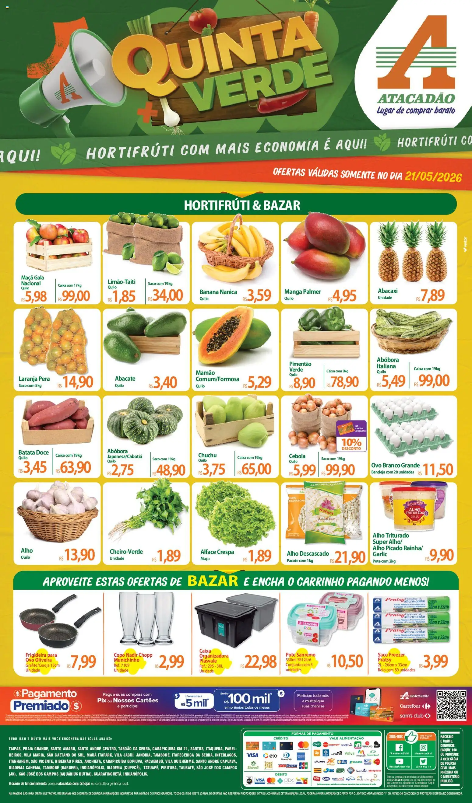 Pré-Visualização do folheto "Atacadão ofertas - SP" da loja Atacadão válido a partir de 21/05/2026
