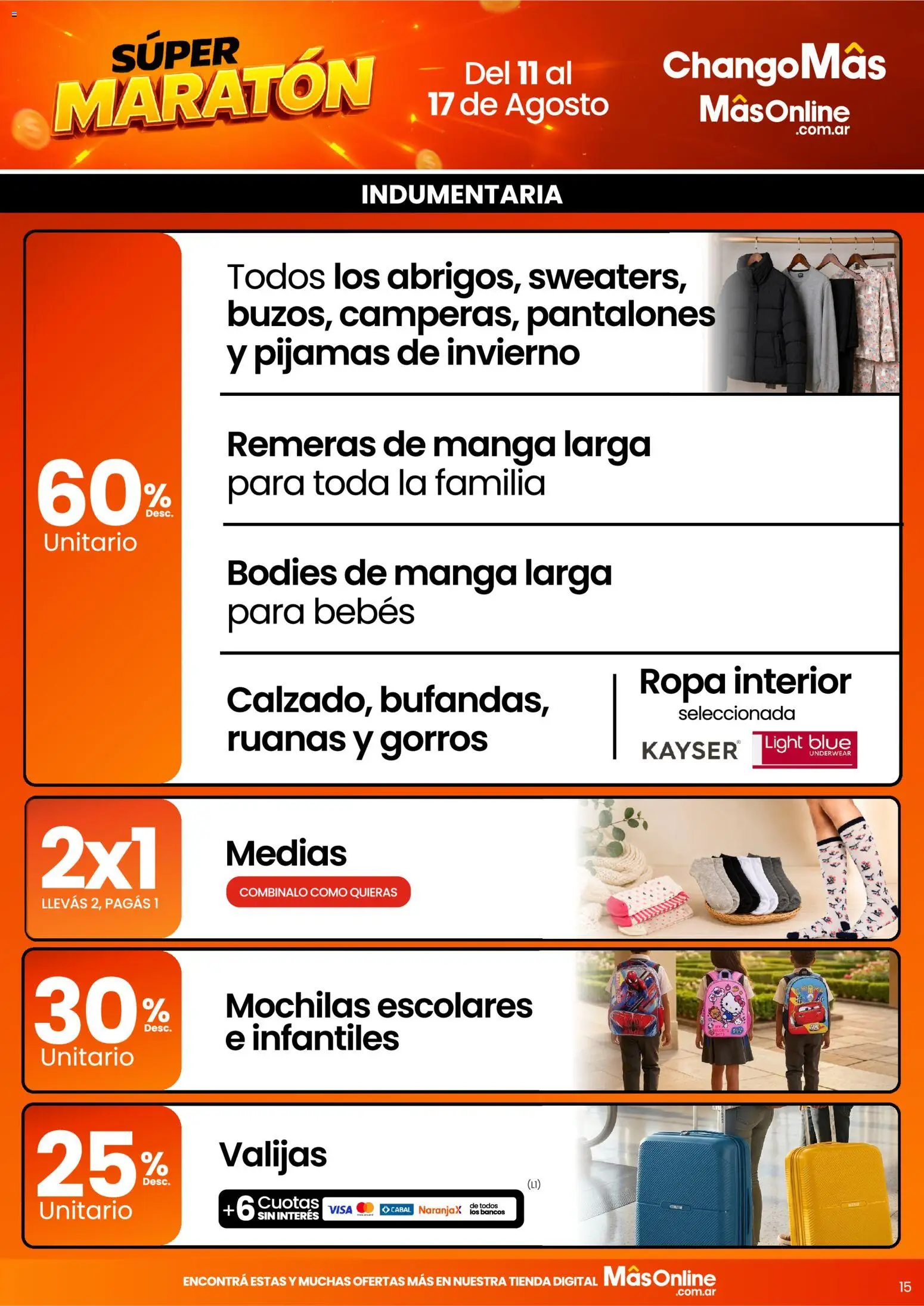 Vista previa del folleto de la tienda Changomas válido desde el 11/08/2026 