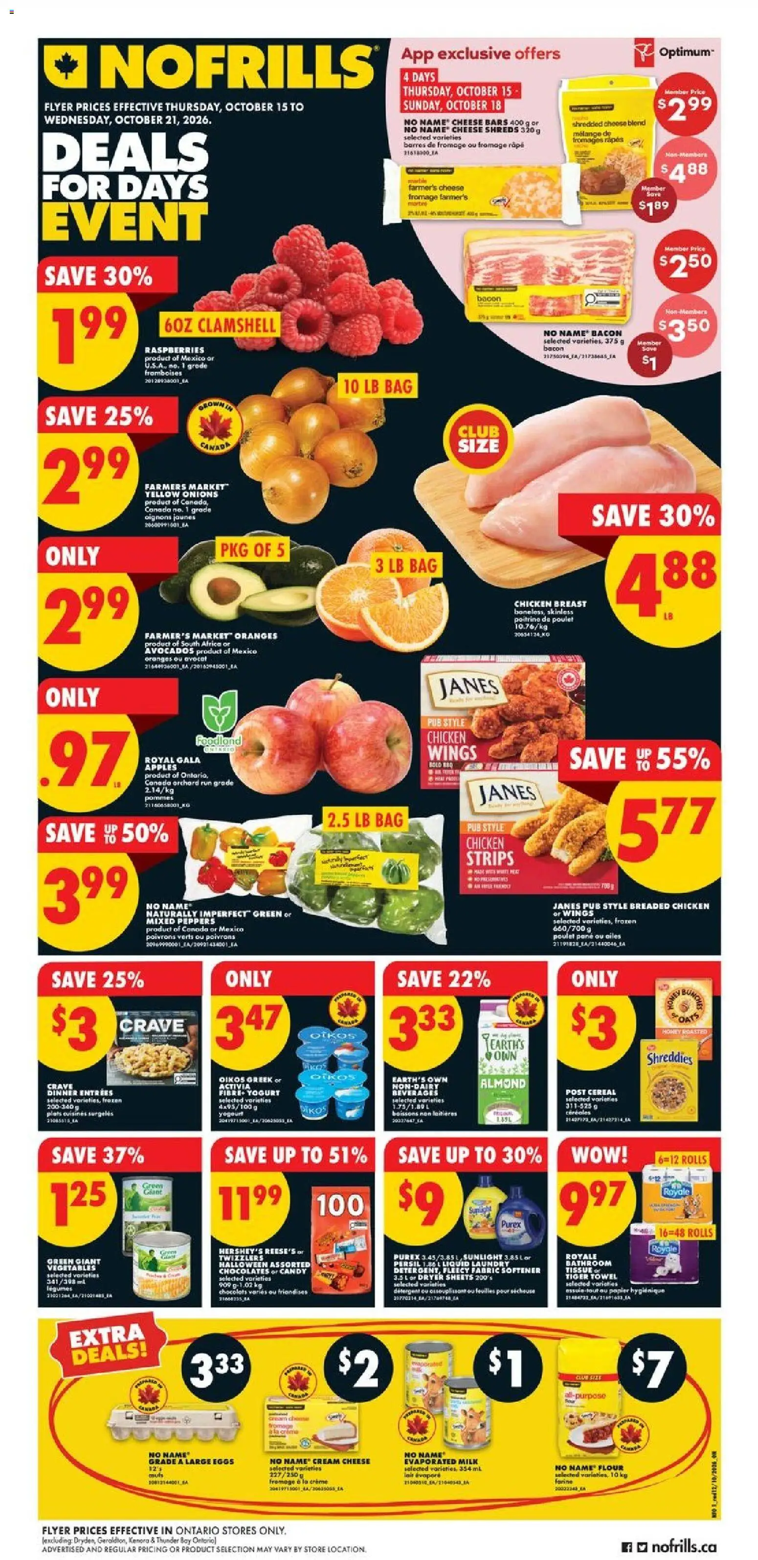 Preview of leaflet No Frills weekly flyer - ON from shop No Frills is valid from Oct 15, 2026