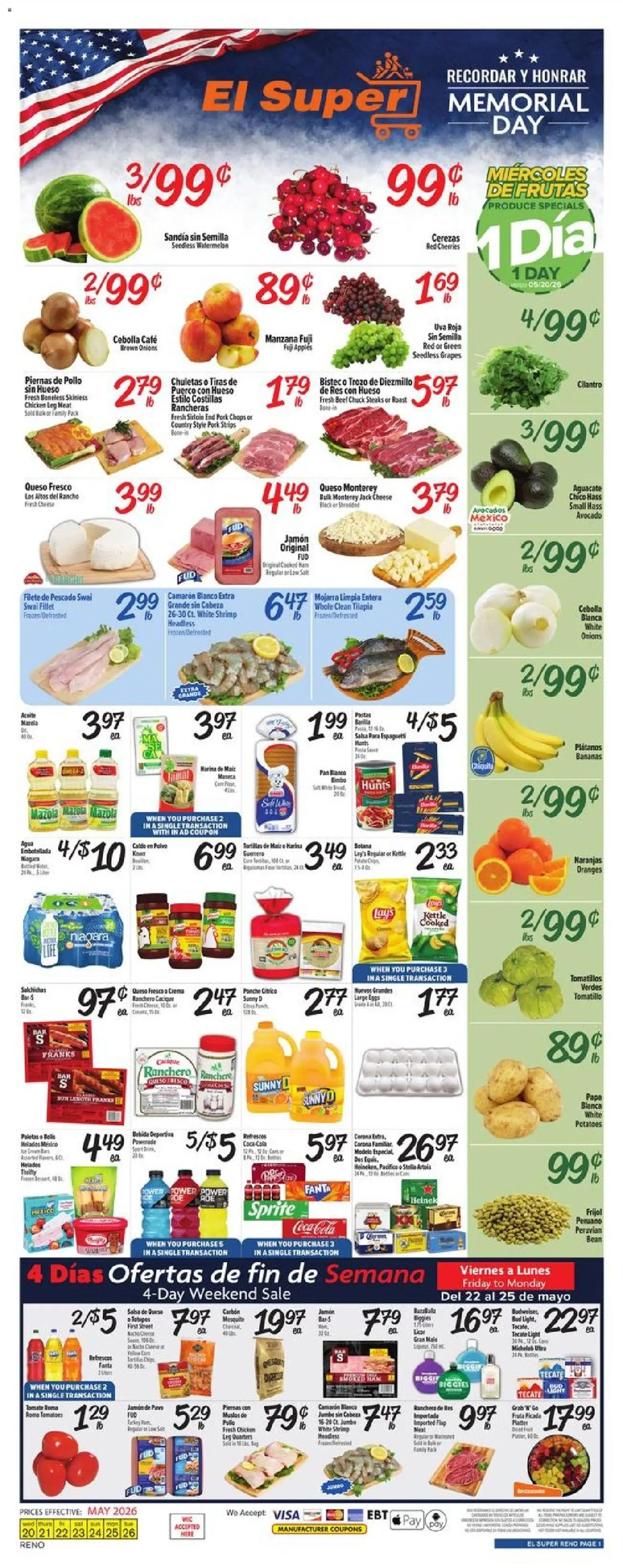 Ad Preview of El Super El Super Weekly Ad from 05/20/2026
