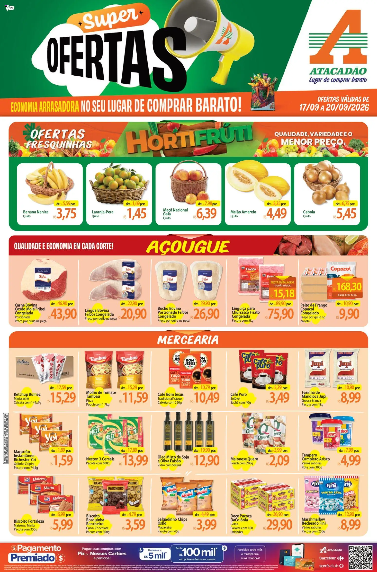 Pré-Visualização do folheto "Atacadão ofertas - PI" da loja Atacadão válido a partir de 17/09/2026