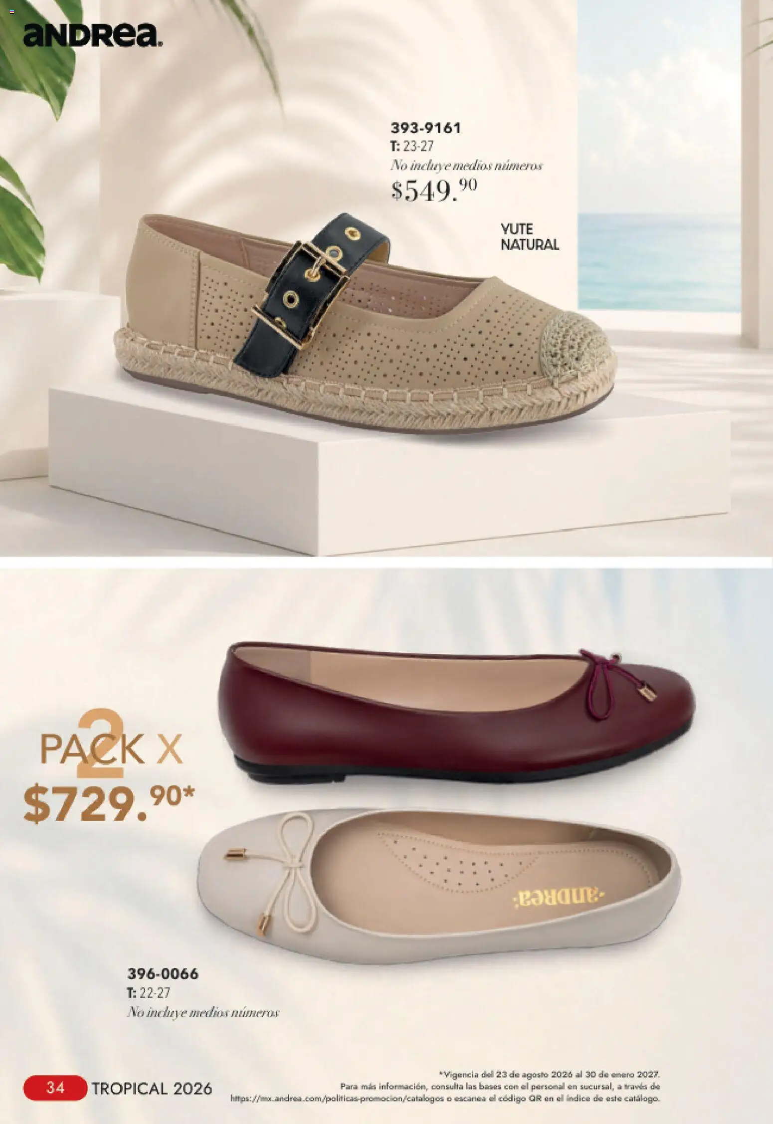 Vista previa las ofertas de la tienda Andrea - Andrea catálogo Tropical desde el 23/08/2026 