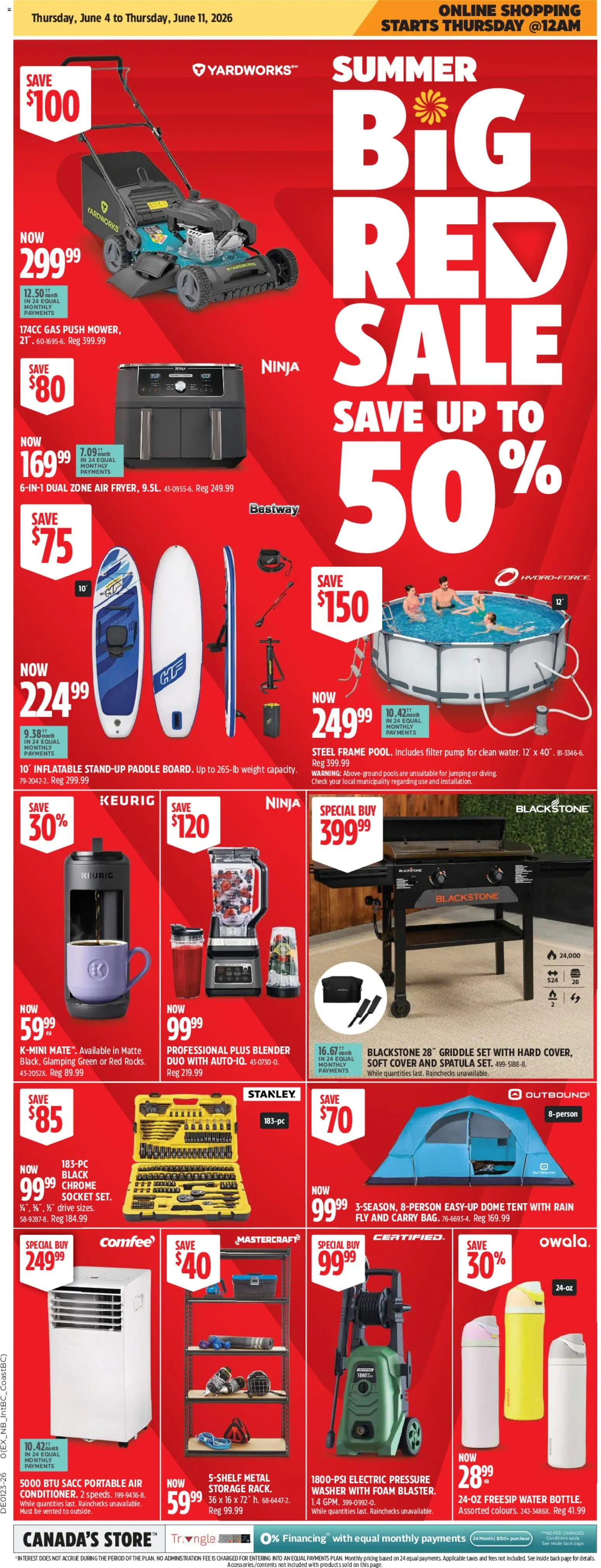 Preview of leaflet Canadian Tire - Summer Big Red Sale from shop Canadian Tire is valid from Jun 04, 2026