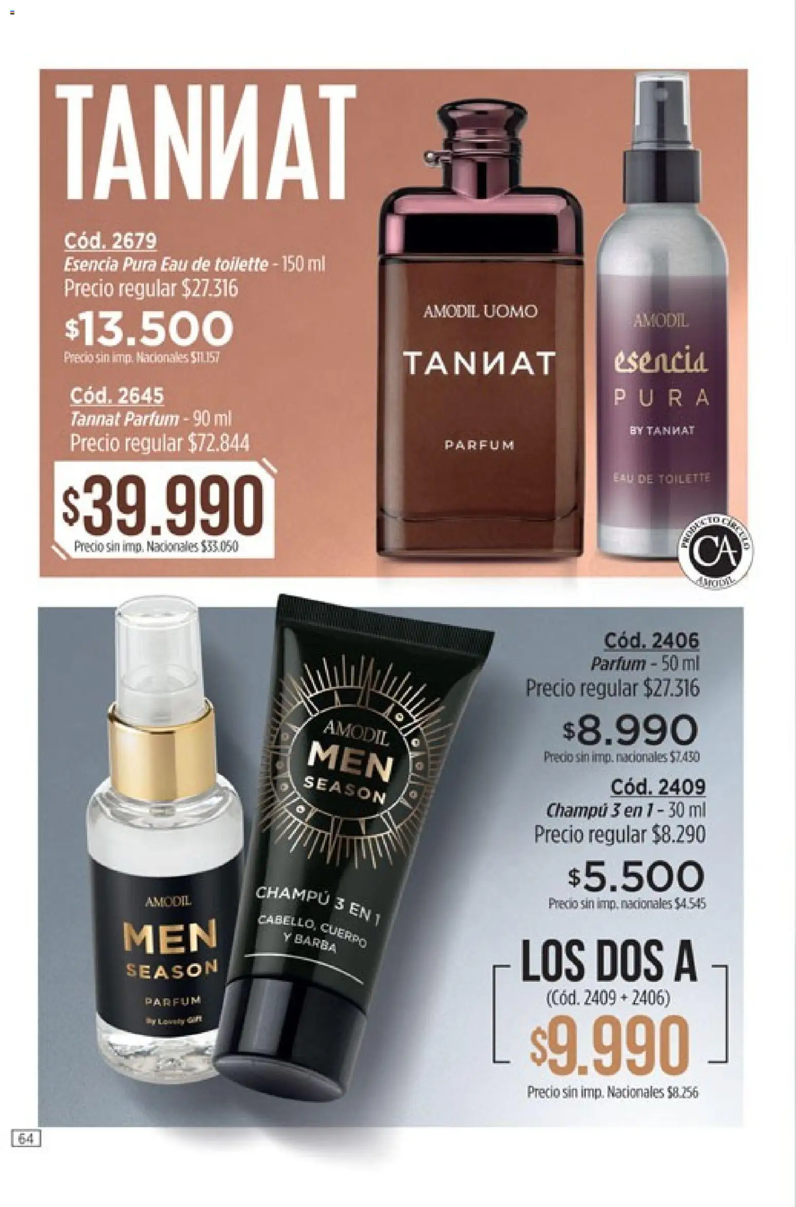 Vista previa del folleto de la tienda Amodil válido desde el 01/10/2026 - Champú, Eau de toilette