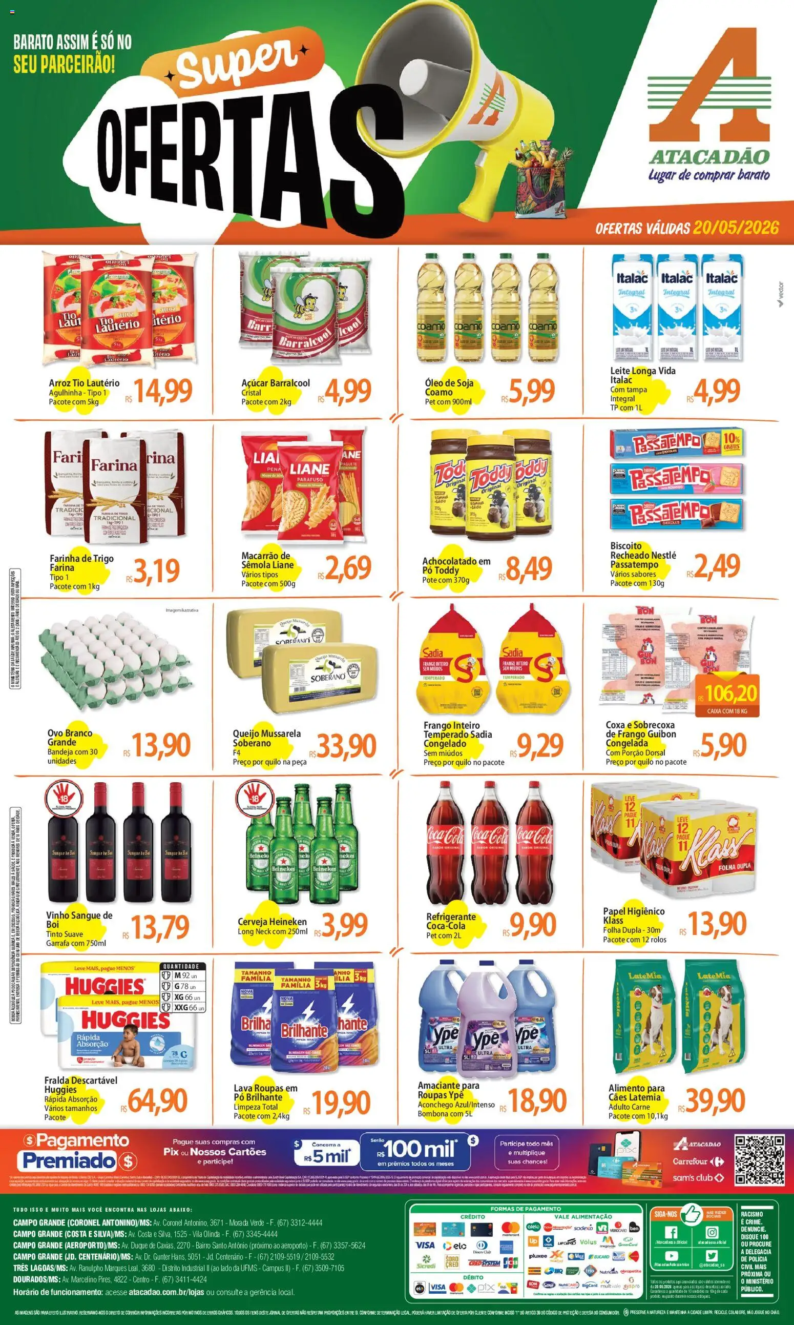 Pré-Visualização do folheto "Atacadão ofertas - MS" da loja Atacadão válido a partir de 20/05/2026