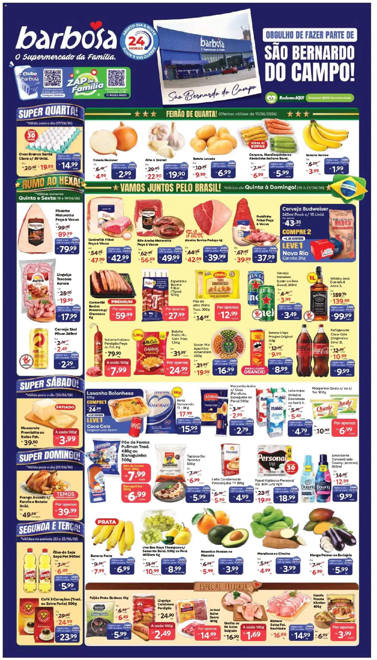 Pré-Visualização do folheto "Barbosa Supermercados ofertas São Bernardo do Campo" da loja Barbosa Supermercados válido a partir de 17/06/2026