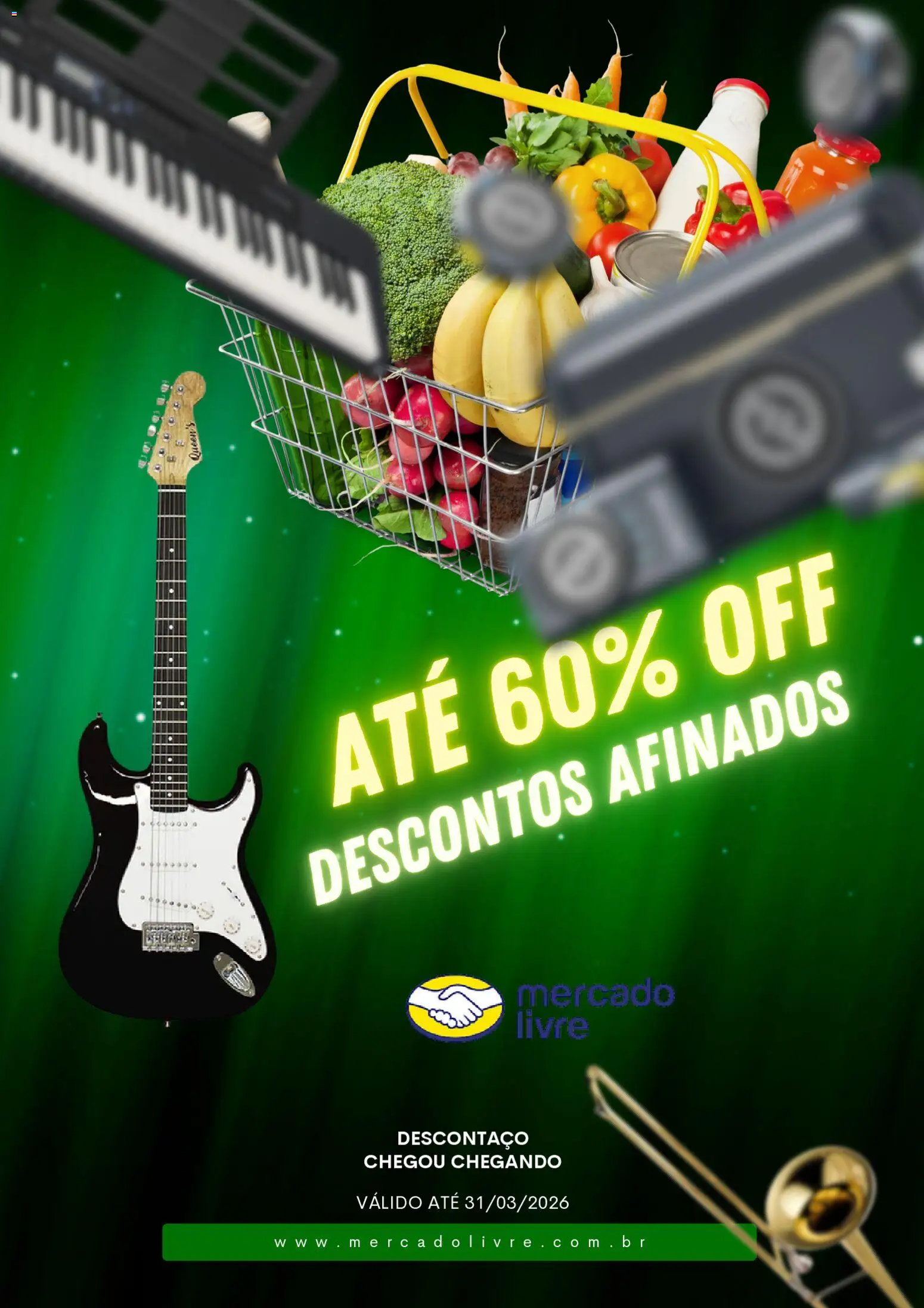 Pré-Visualização do folheto "Mercado Livre - Ofertas atuais" da loja Mercado Livre válido a partir de 11/03/2026